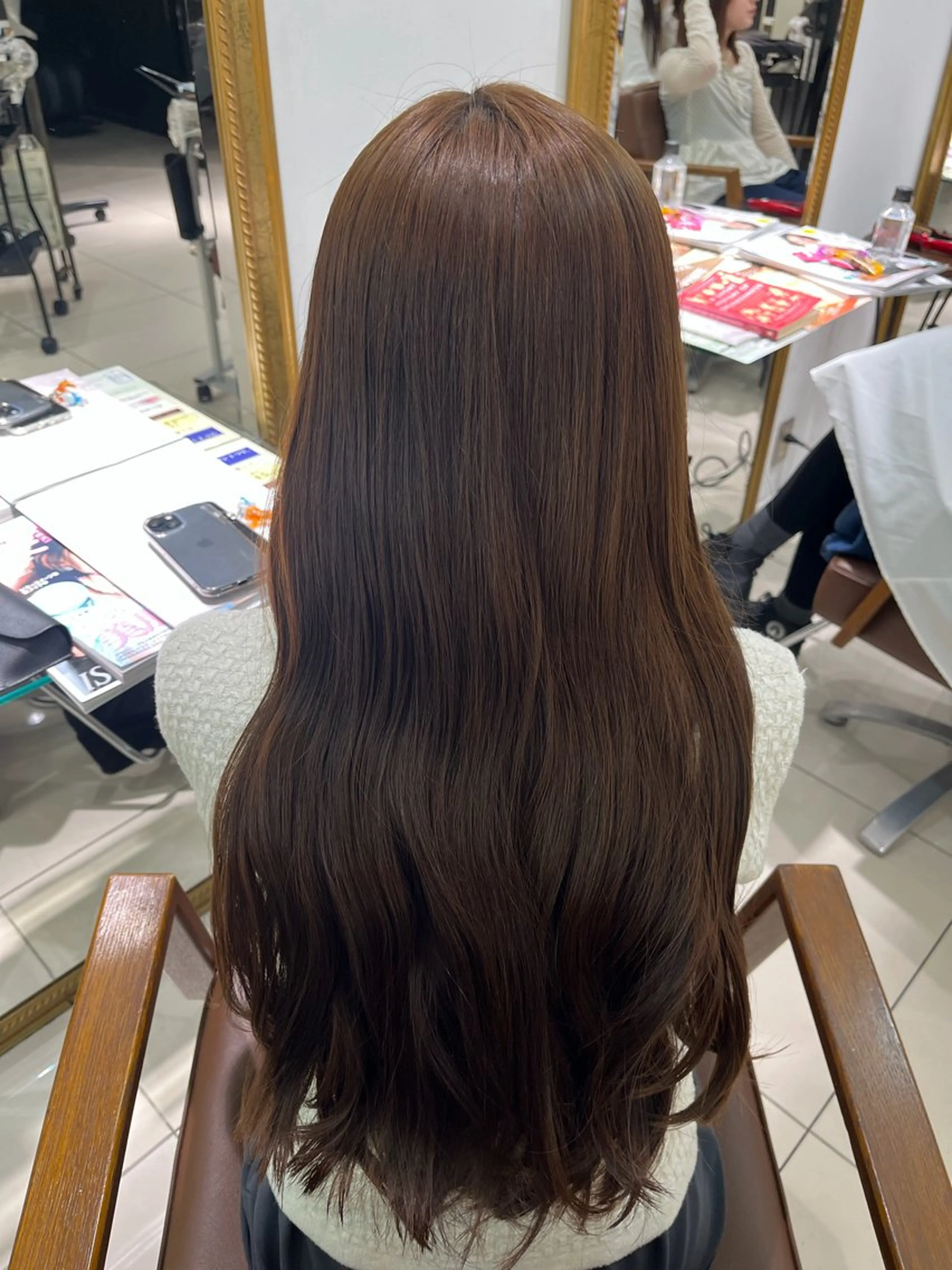 ロング ヘアカラー 巻ける🫧縮毛矯正 💞はな🎀のヘアスタイル