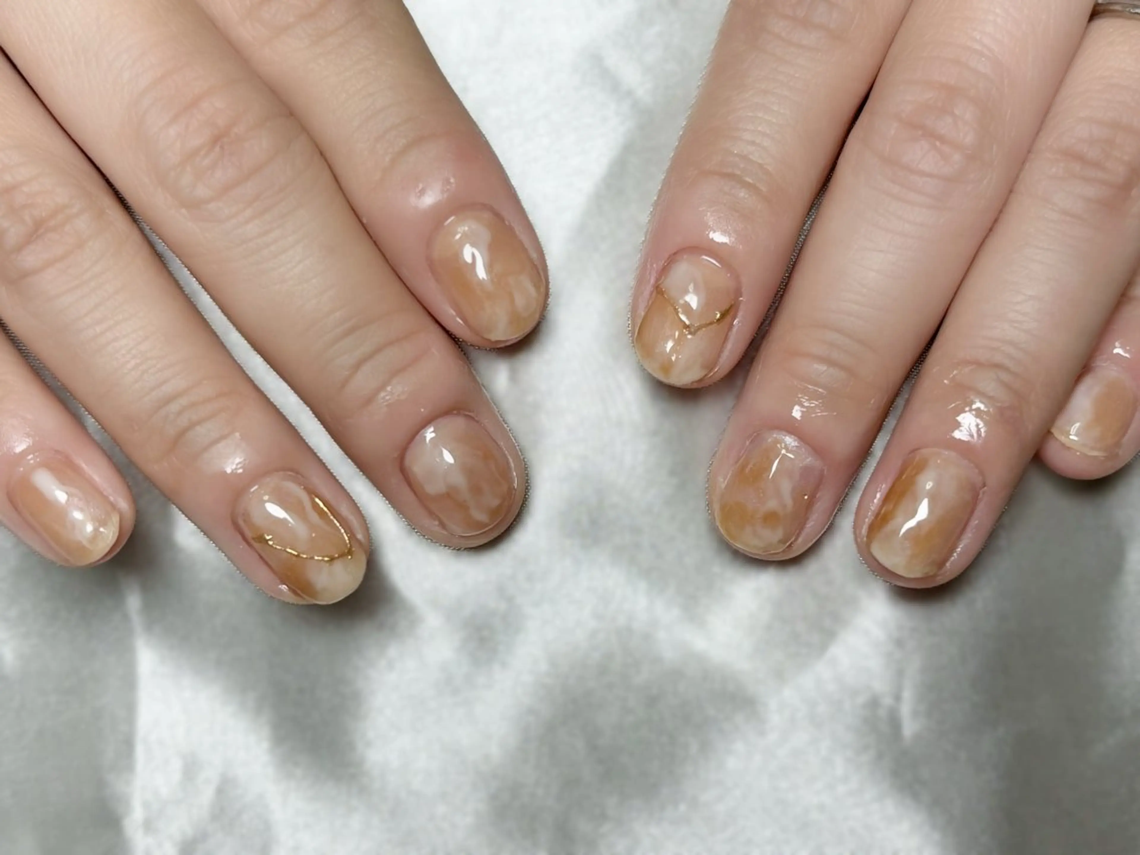 ネイル ハンドネイル ハンドケア ゆう .のネイルデザイン