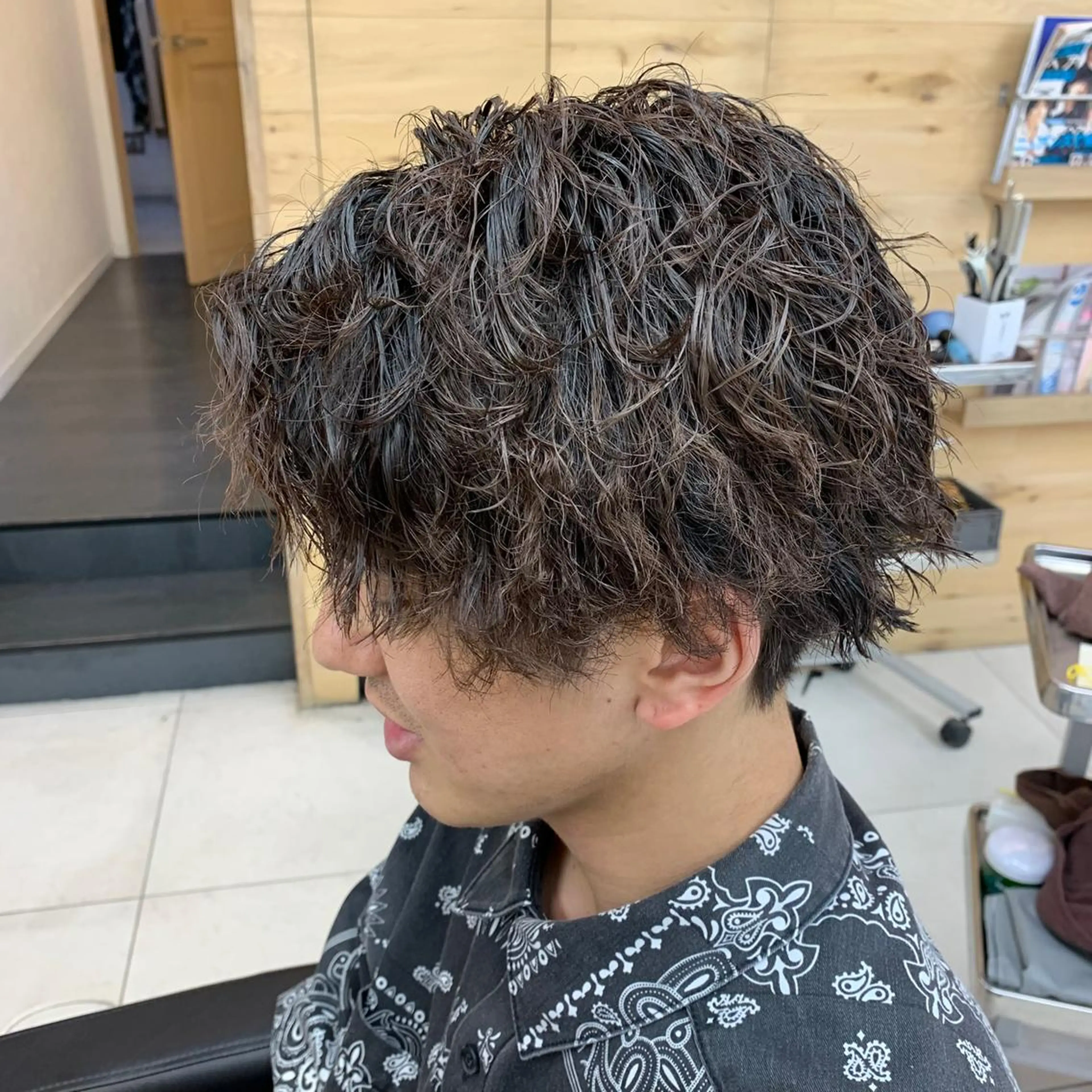 パーマ メンズ ブリーチパーマ🌍 正木天のヘアスタイル