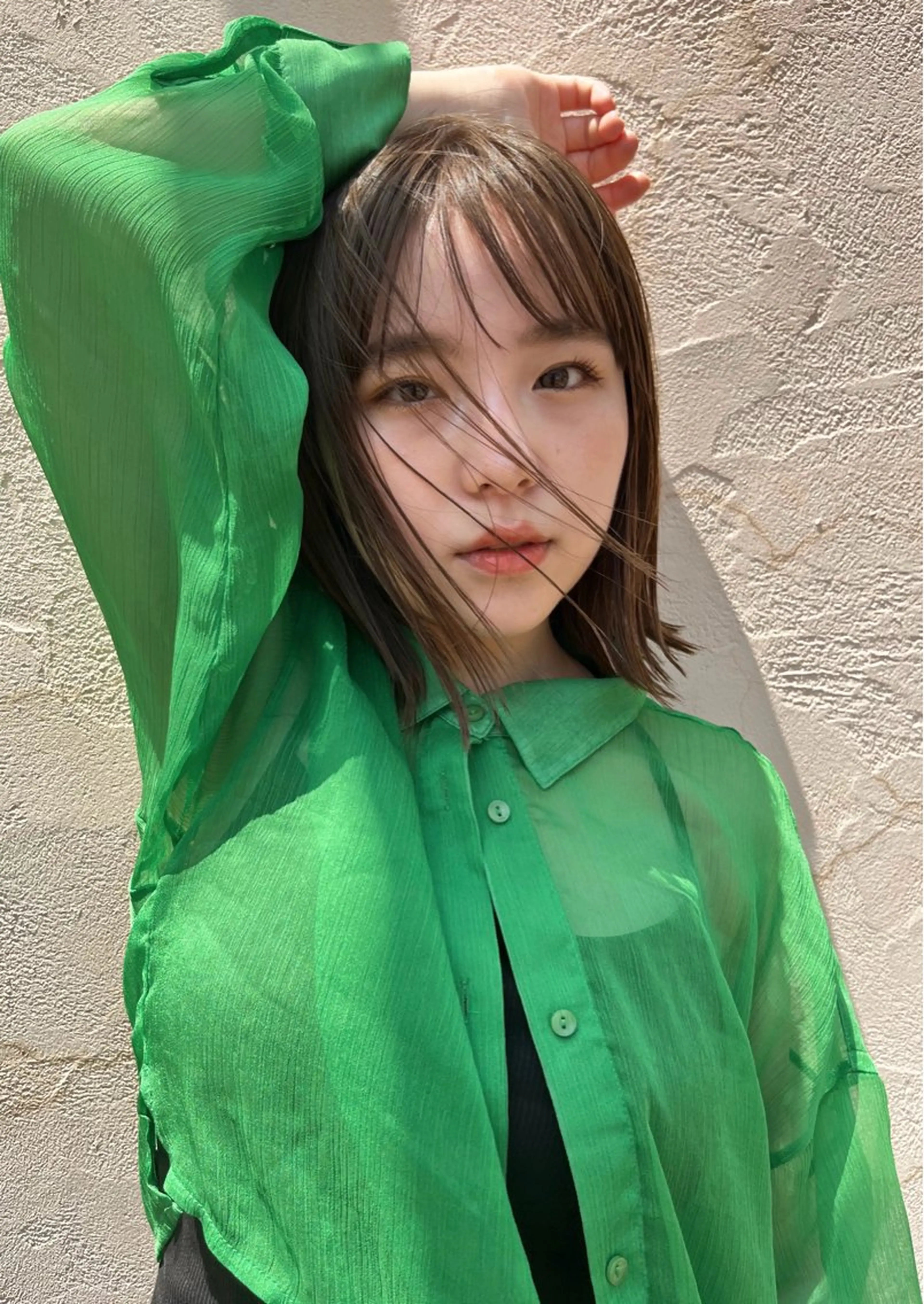 ミディアム 三瓶 公子のヘアスタイル