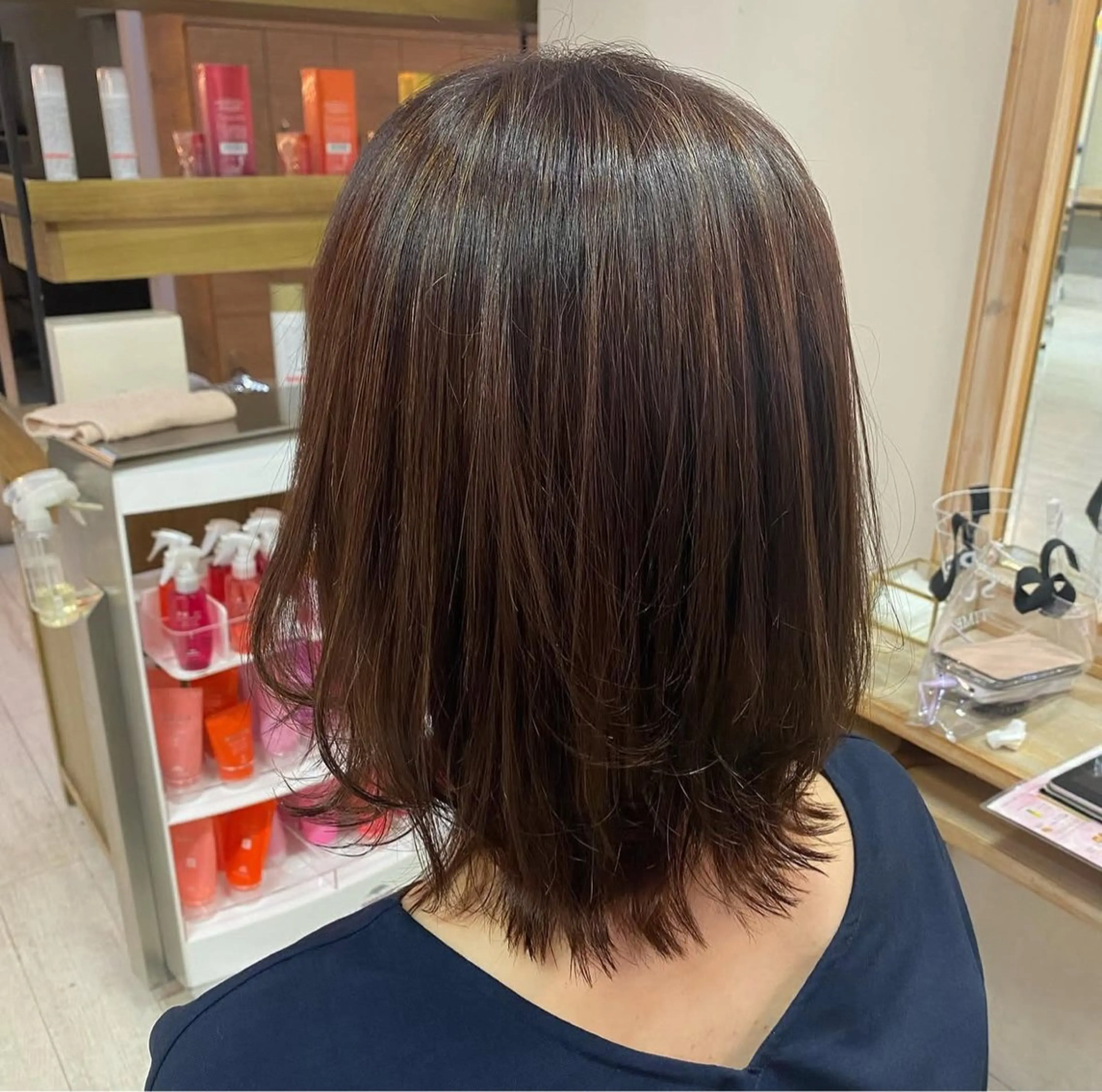 ミディアム カットモデル募集中 💇🏻　福田彩南のヘアスタイル