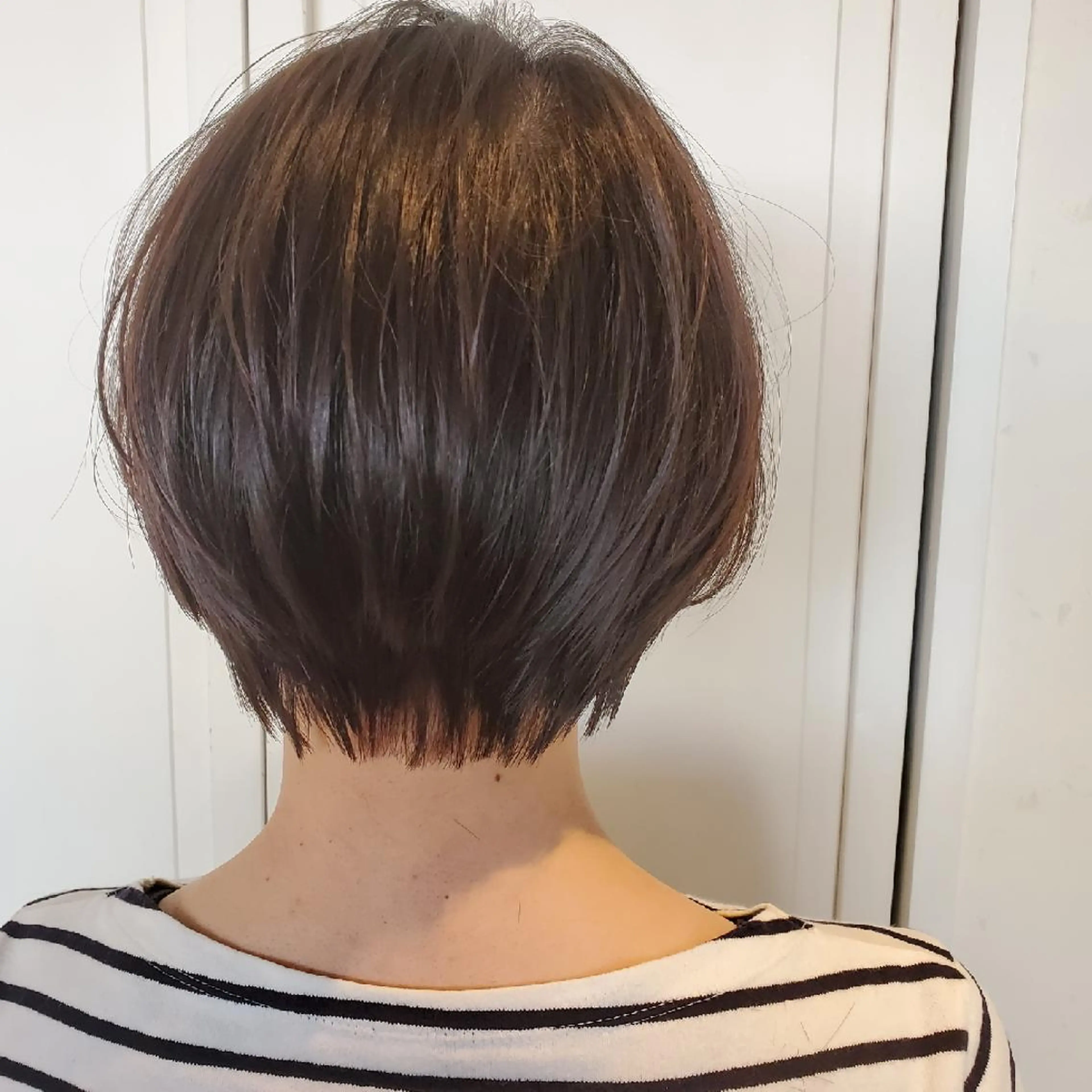 ショート ばんの かすみのヘアスタイル