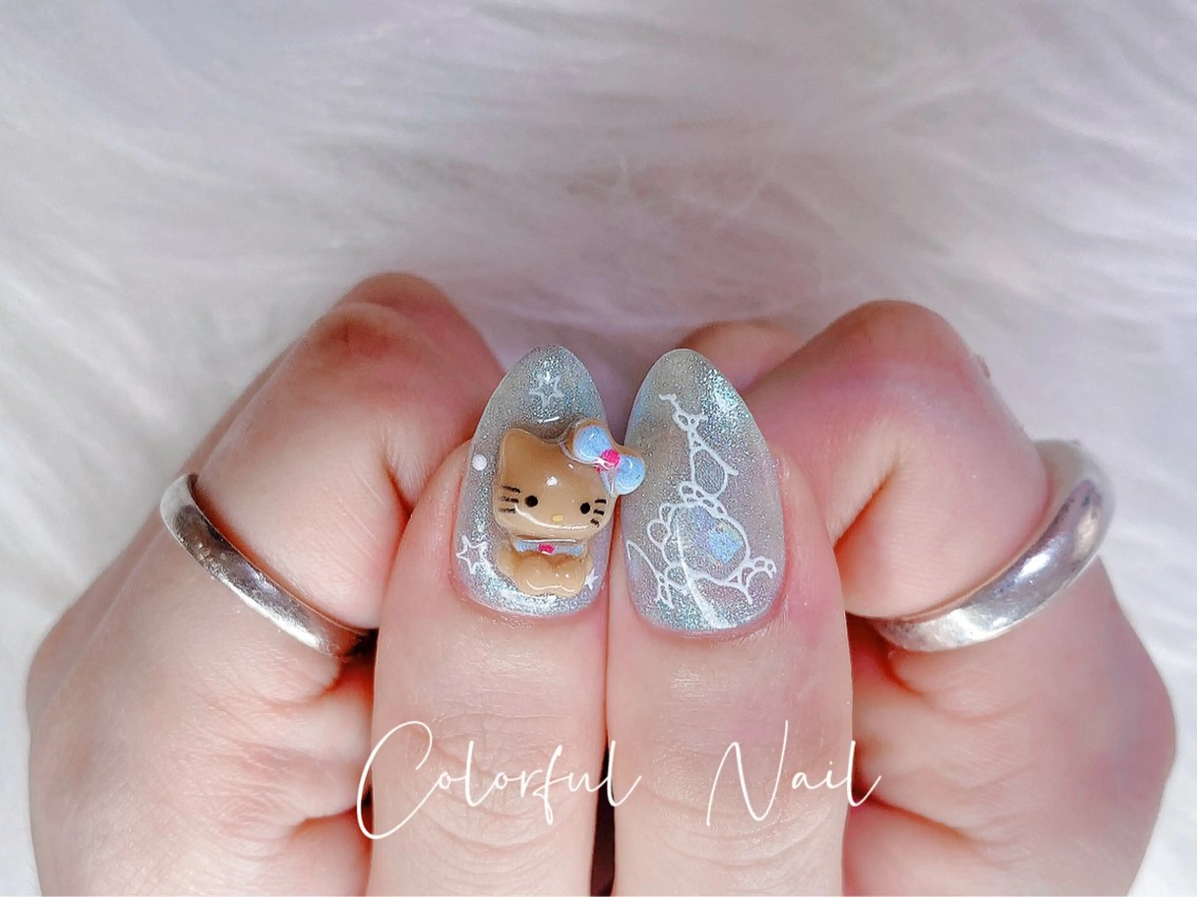 🎀持ち込みデザイン2本🎀（ソフトジェルオフあり）⭐️(新規ソフトジェルオフ500円)90分　¥5500の写真