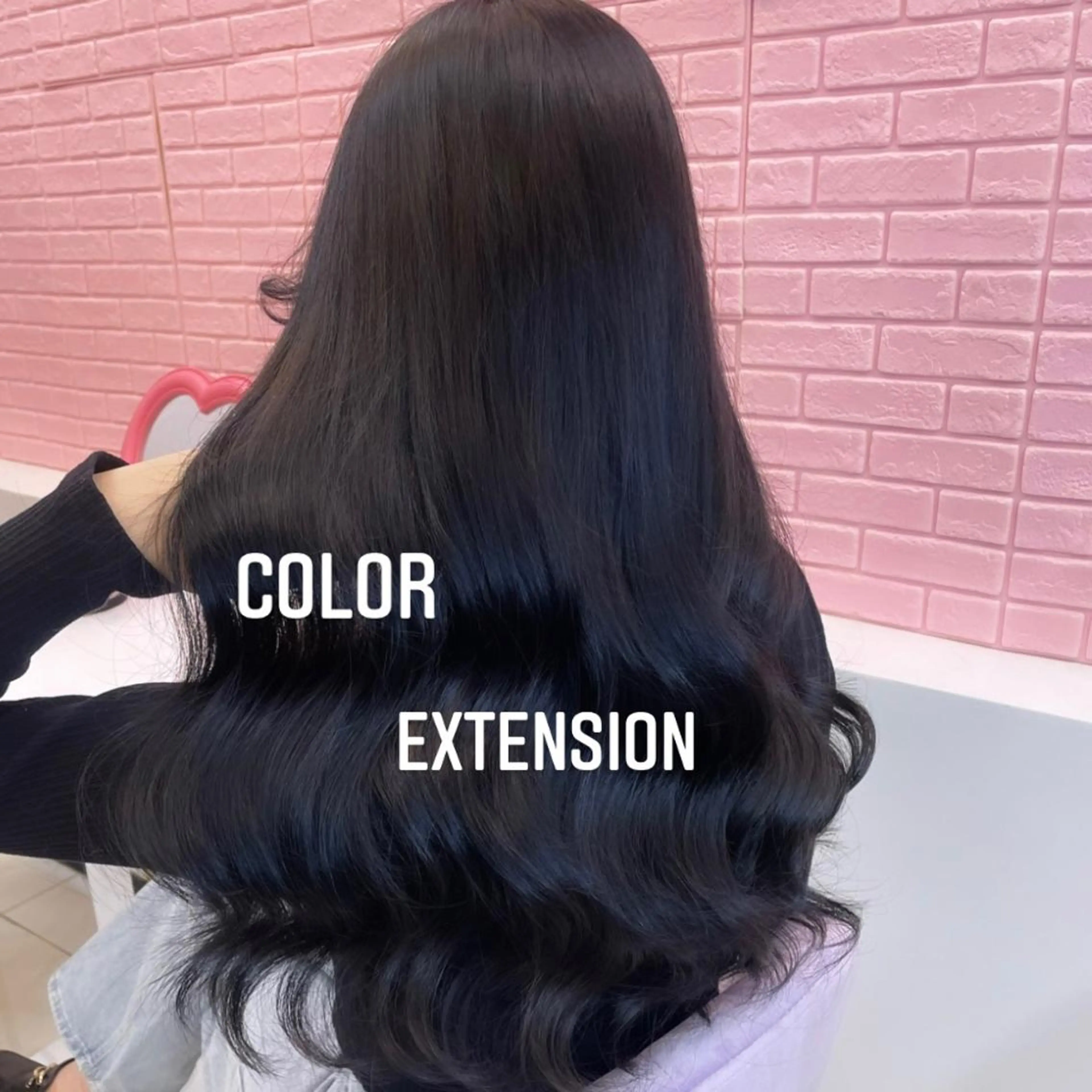 ロング カラー ヘアカラー エクステ エクステ🩵ブリーチ 韓国ヘア🩵KAEのヘアスタイル