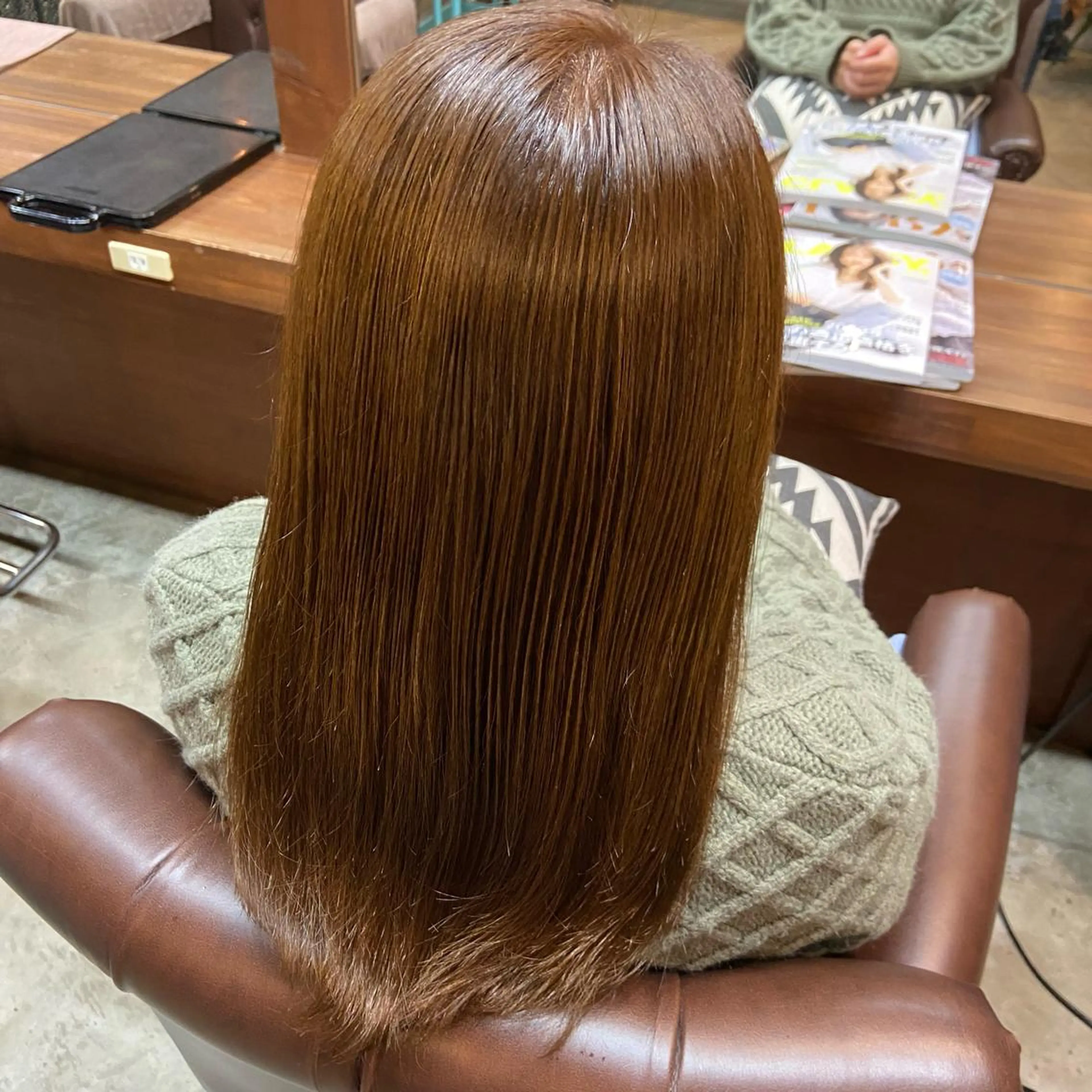 ロング カラー トリートメント ヘアカラー トリートメント 川崎 かなでのヘアスタイル