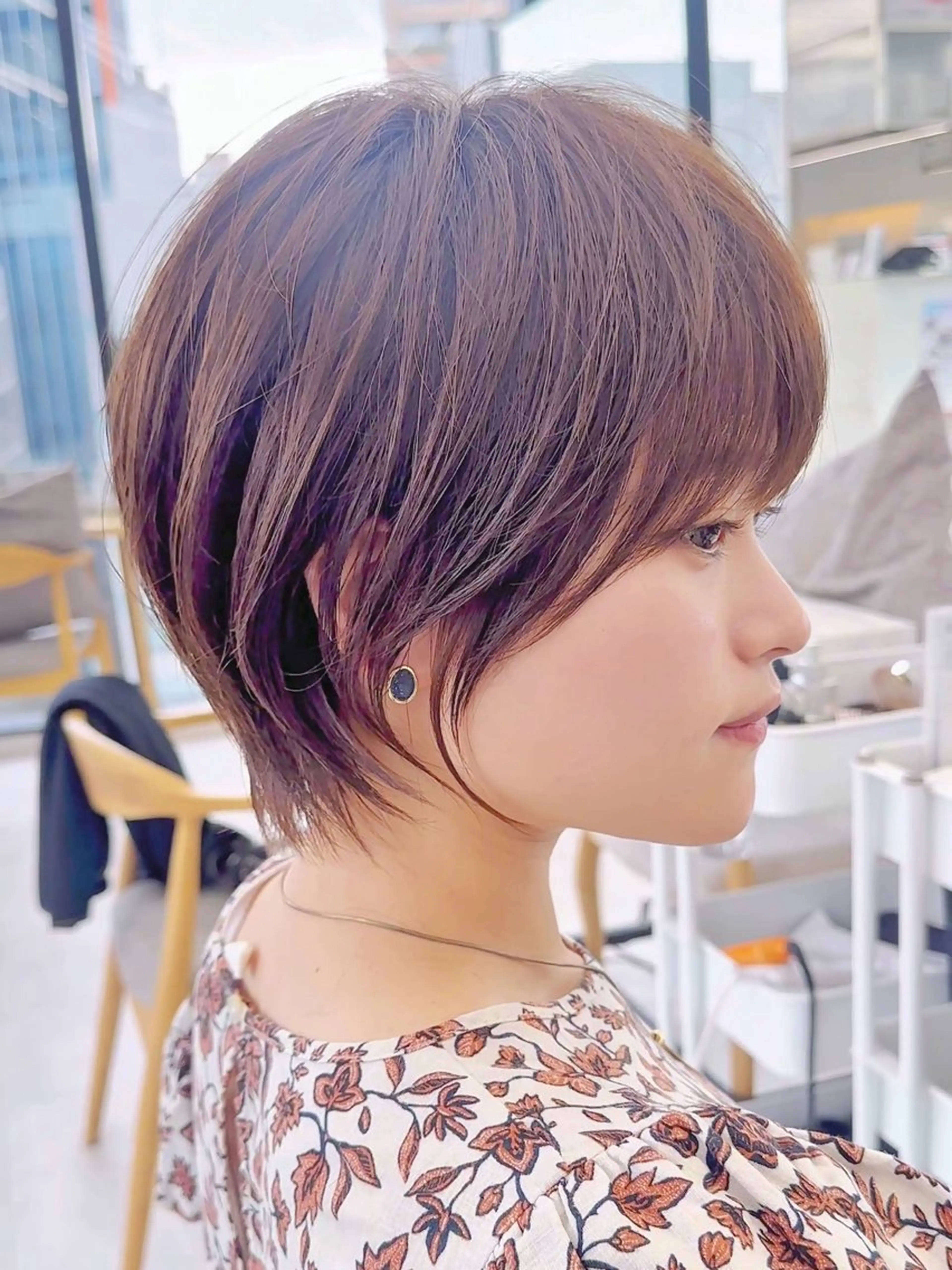 ショート カラー メンズ 心斎橋/ショート /ボブ/似合わせのヘアスタイル