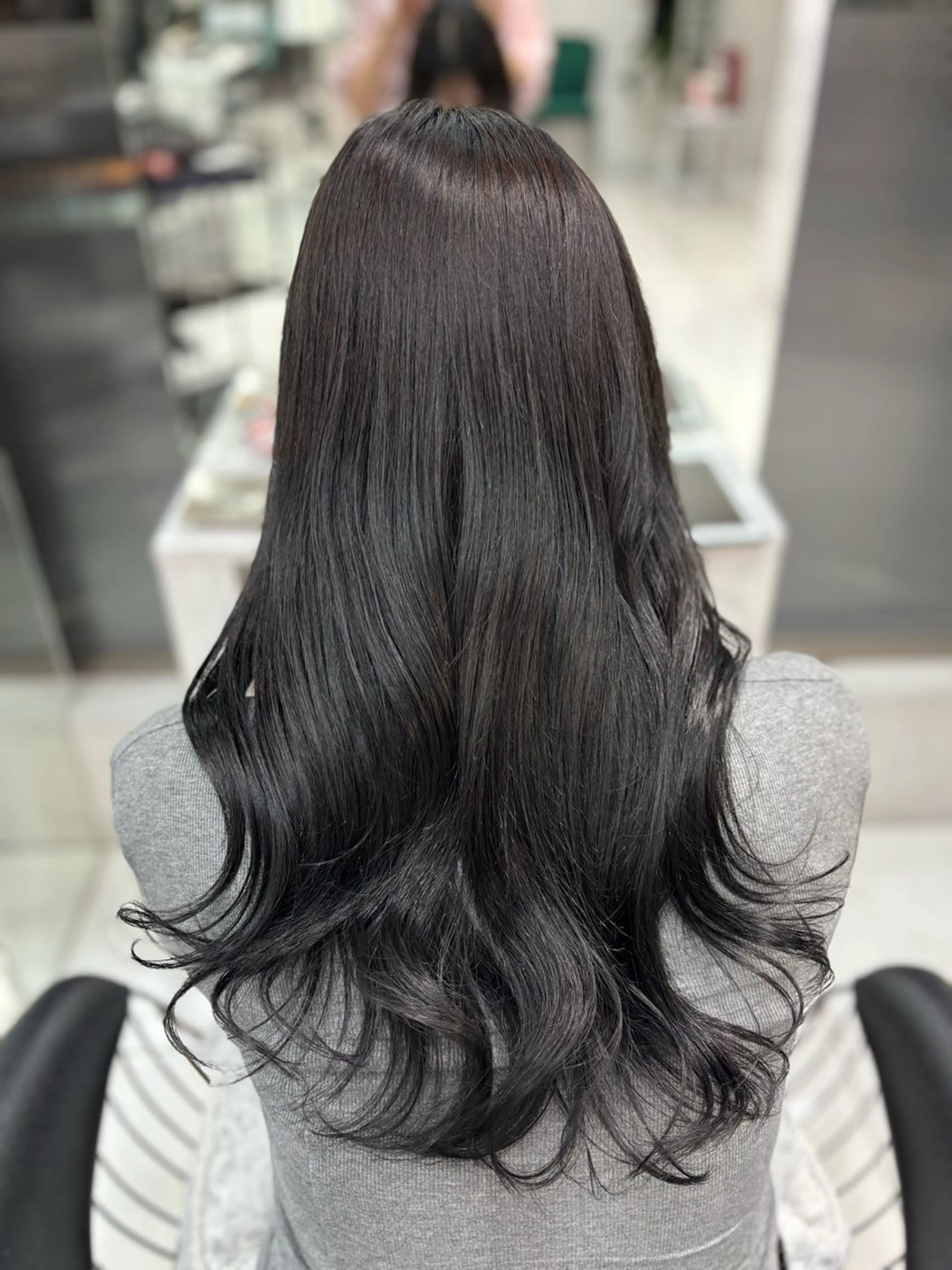 ロング カラー Sakuraෆ˚* 透け感ベージュ🥨のヘアスタイル