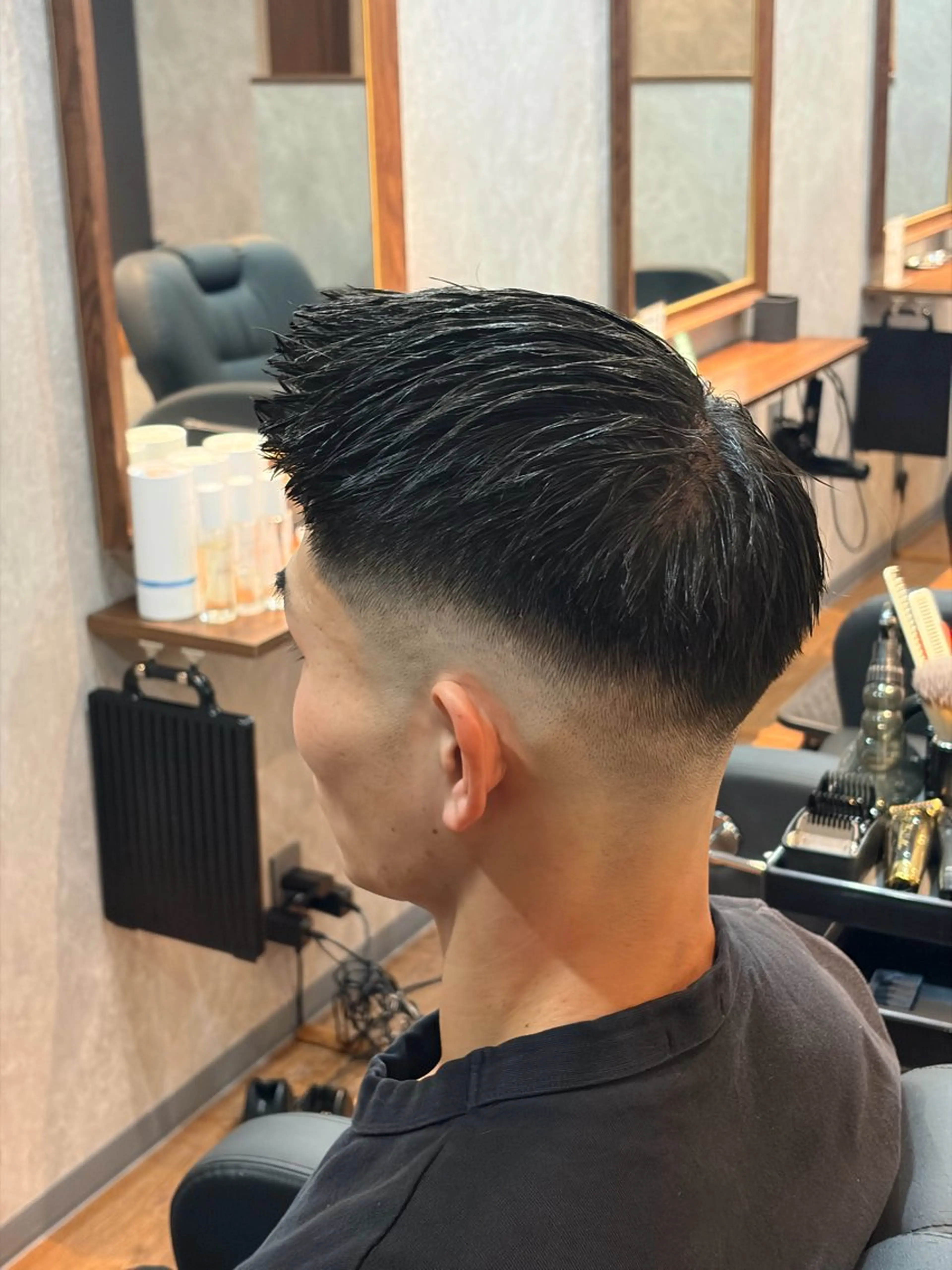 ショート メンズ フェードカット 高橋 怜玖／仙台／長町のヘアスタイル