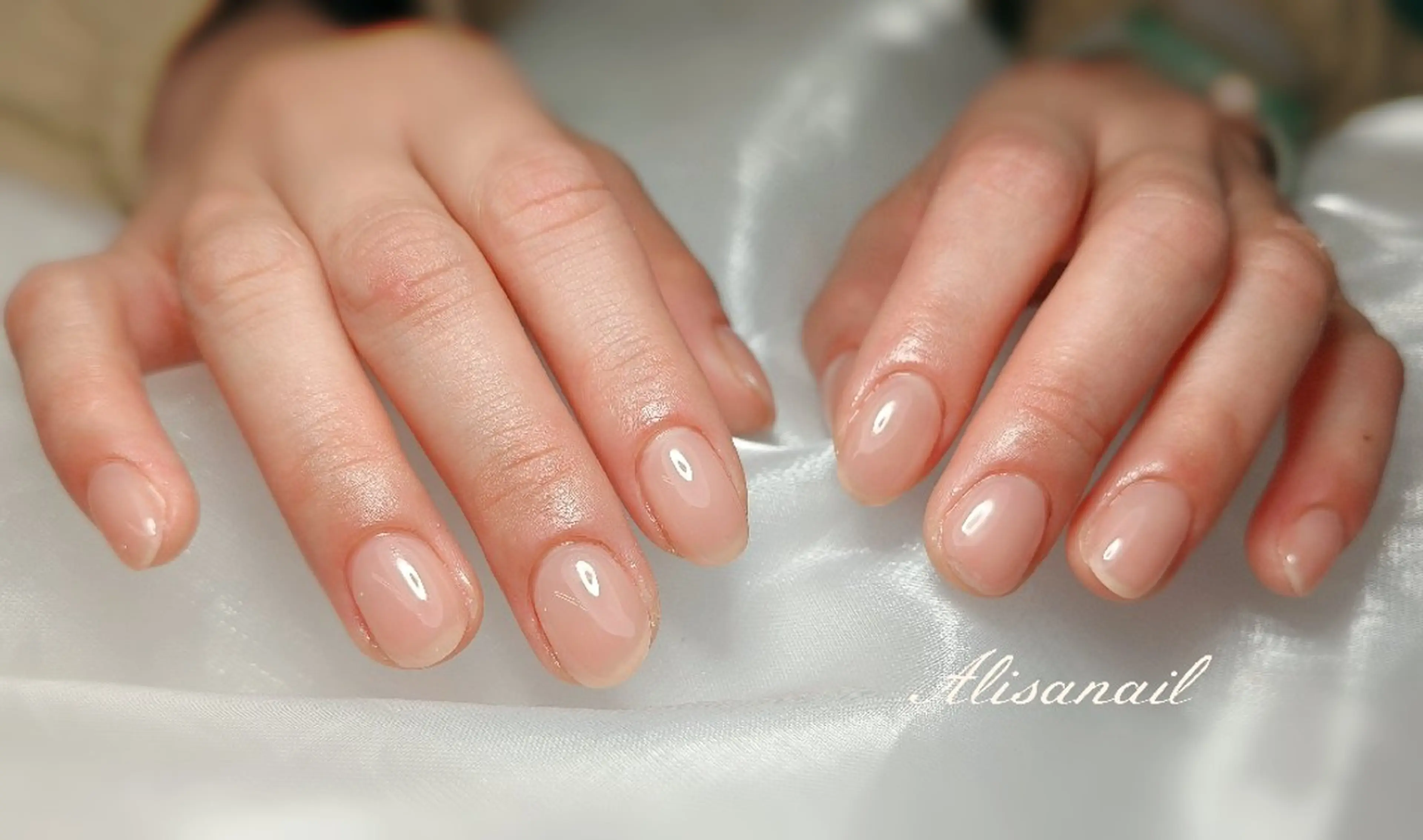 ネイル オフィスネイル ワンカラーネイル ピンク エ ンのネイルデザイン