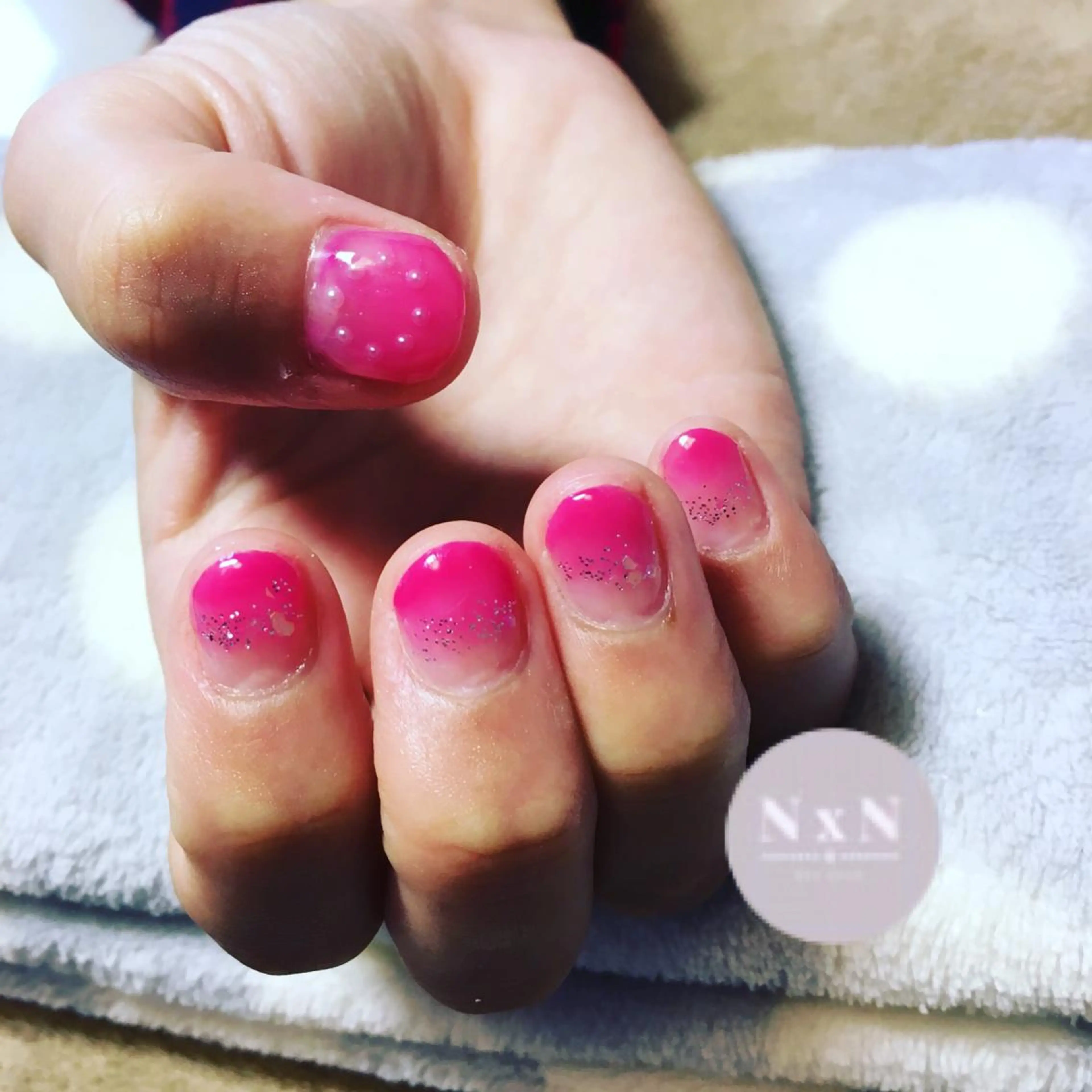 ネイル グラデーション ピンク nail salon N×Nのネイルデザイン