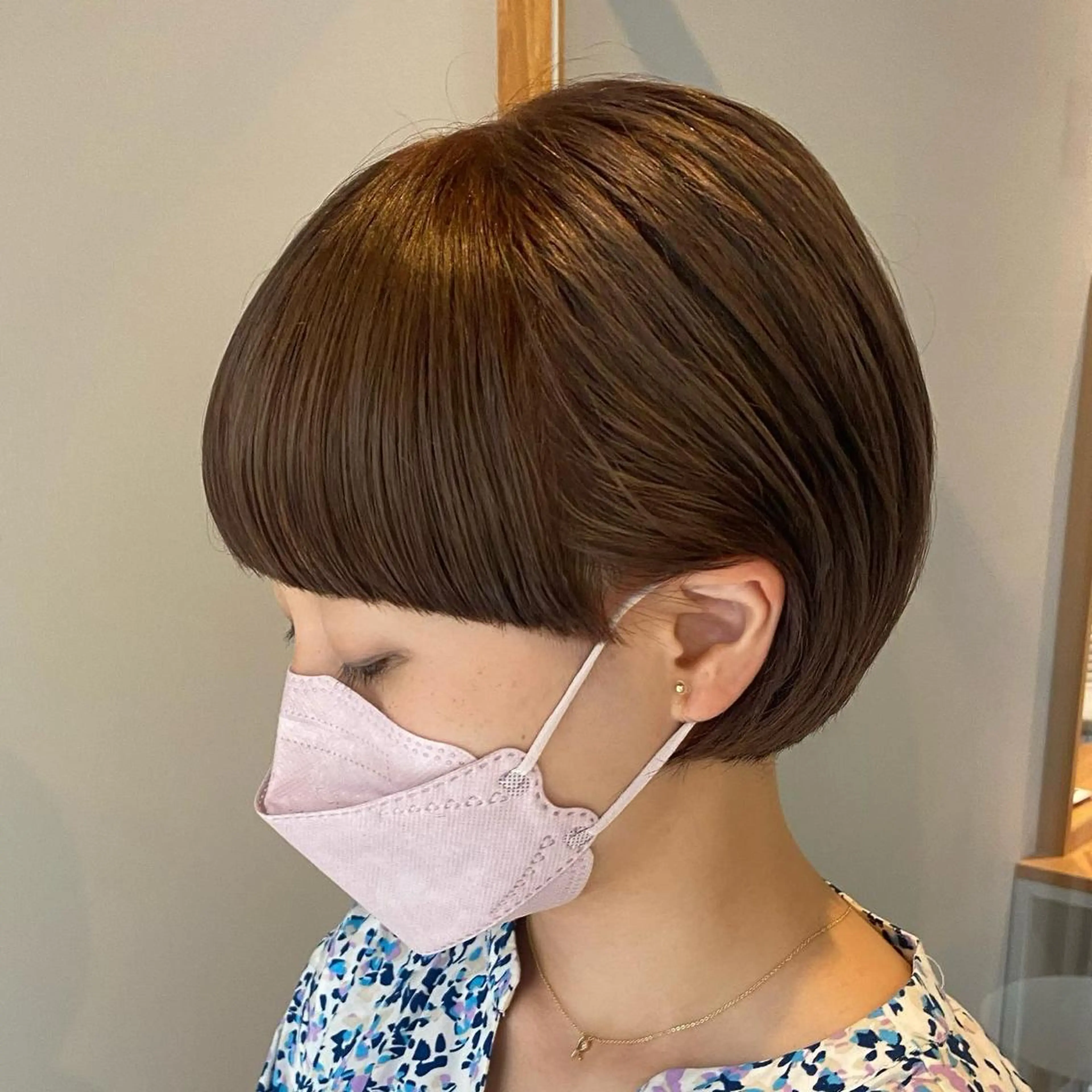 ショート ショートヘア ワイドバング カット shiga mariaのヘアスタイル