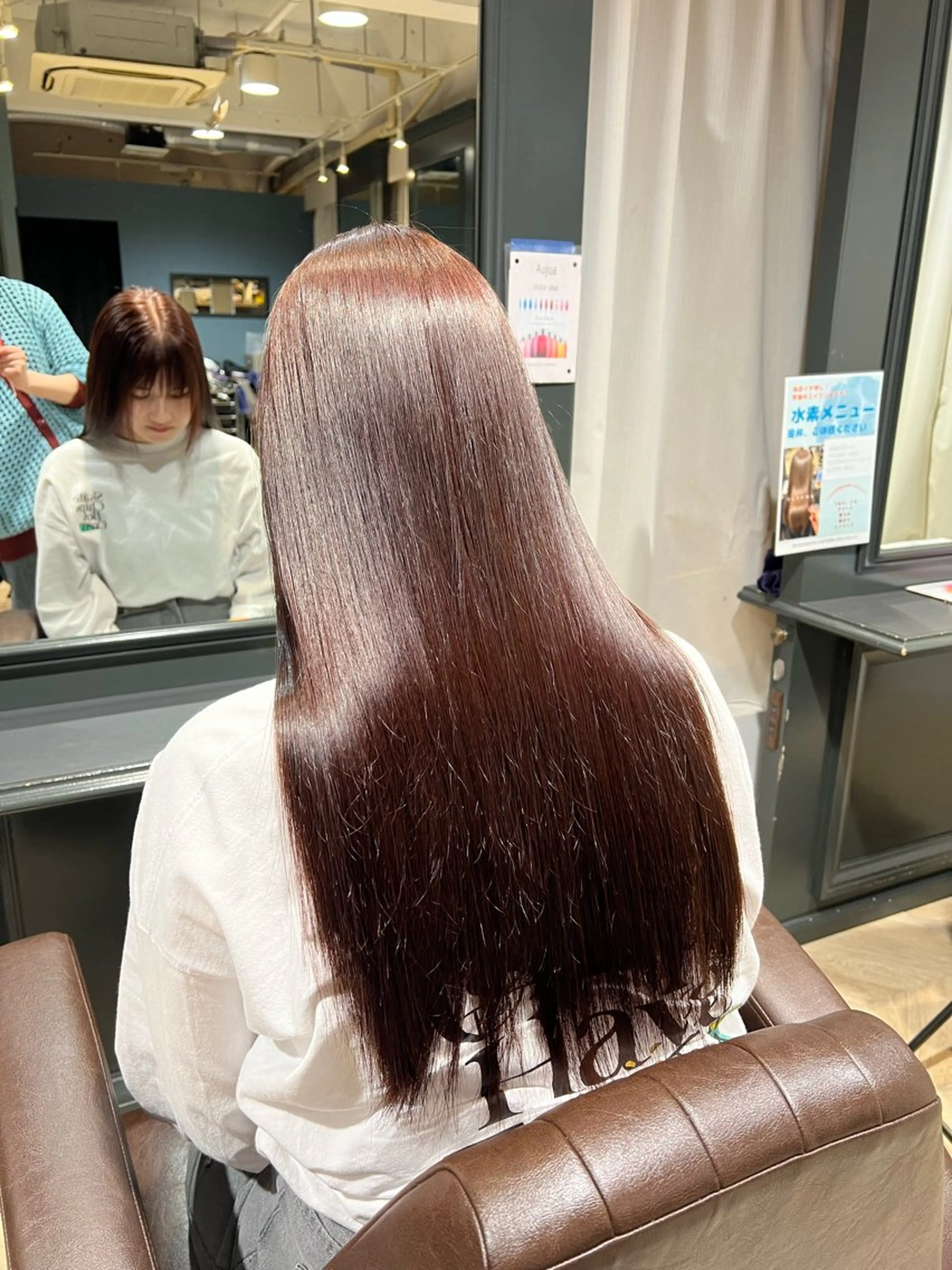 ロング くせ毛 髪質改善 縮毛矯正 Naru┆川西能勢口 ┆髪質改善のヘアスタイル