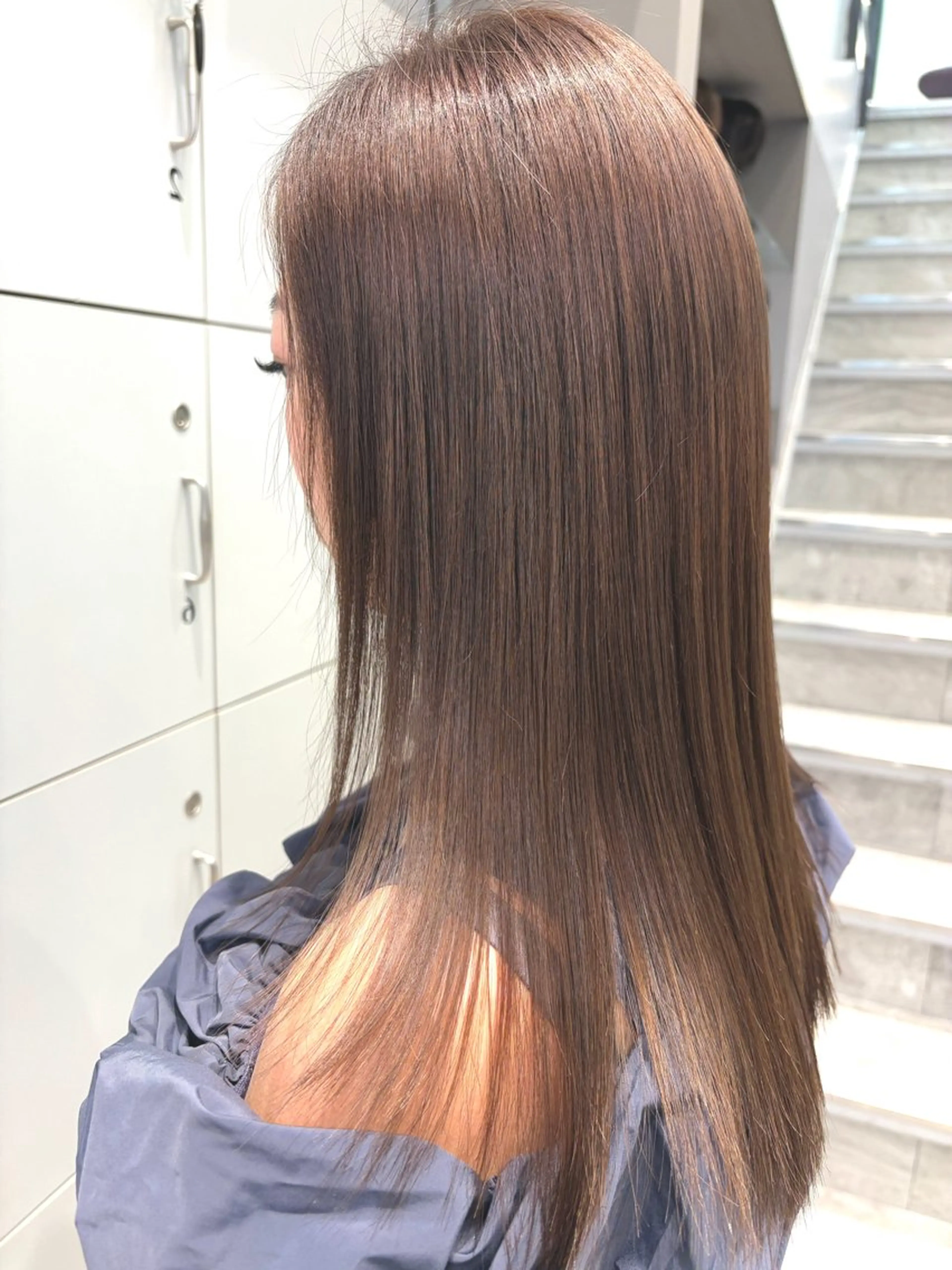 ロング カラー 李 文のヘアスタイル