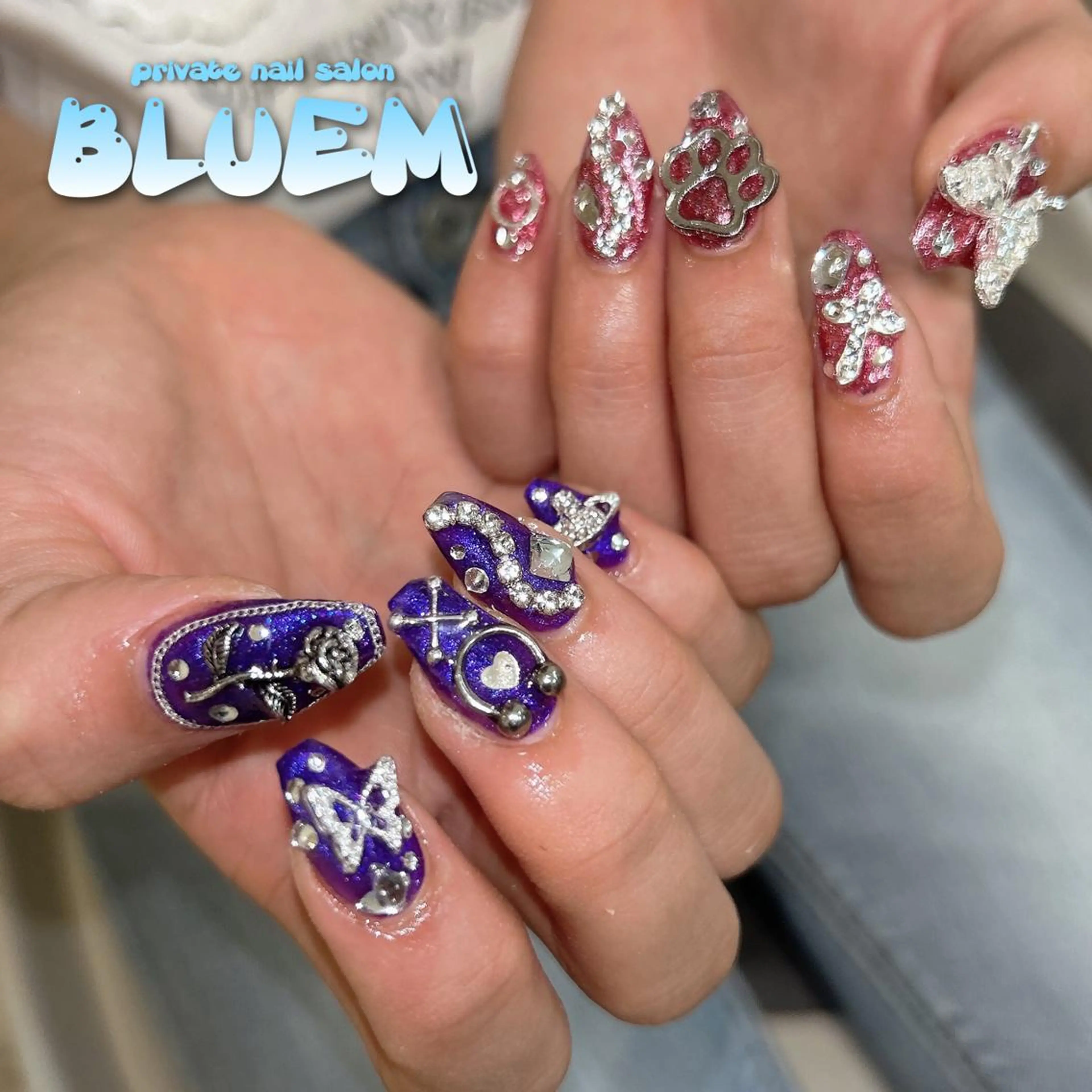 ネイル ハンドネイル BLUEM なな🐶のネイルデザイン