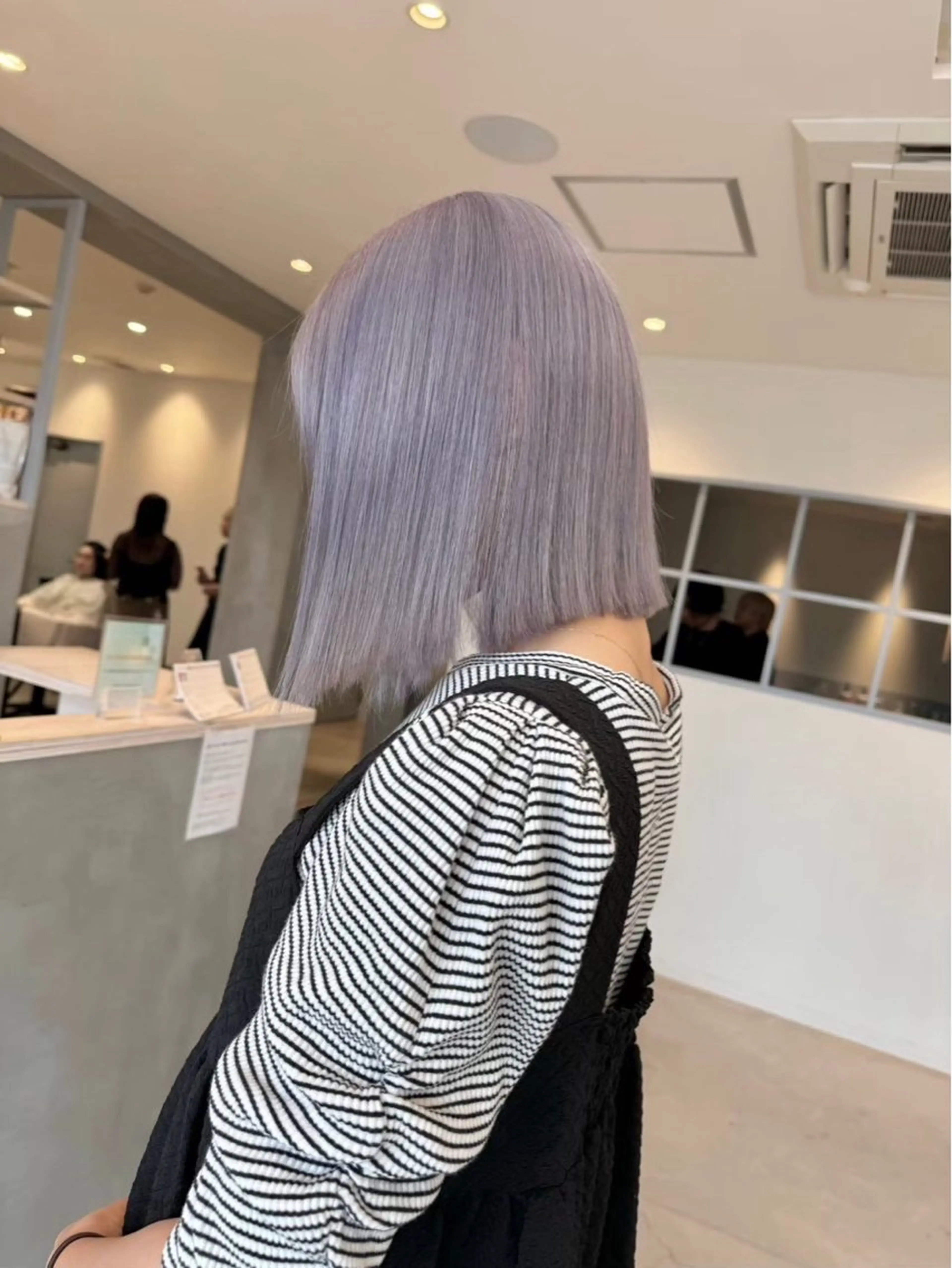 【🦢透明感color🦢】ブリーチなしダブルカラー+クイックトリートメント+ドライブローの写真