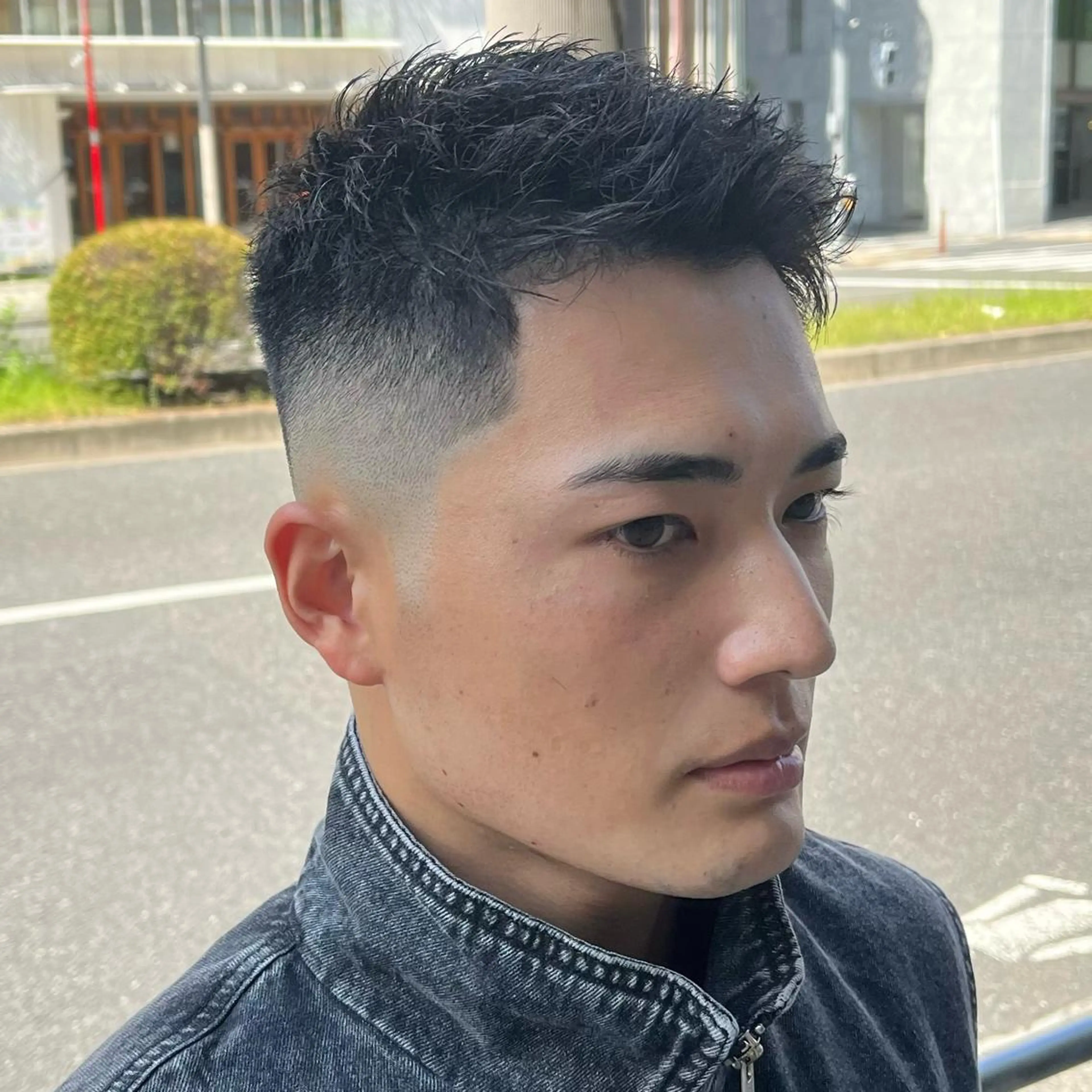 ショート メンズ フェードカット メンズパーマ スキンフェード スパイキーショート ショートヘア カット 立川/メンズパーマ 厚進太郎のヘアスタイル