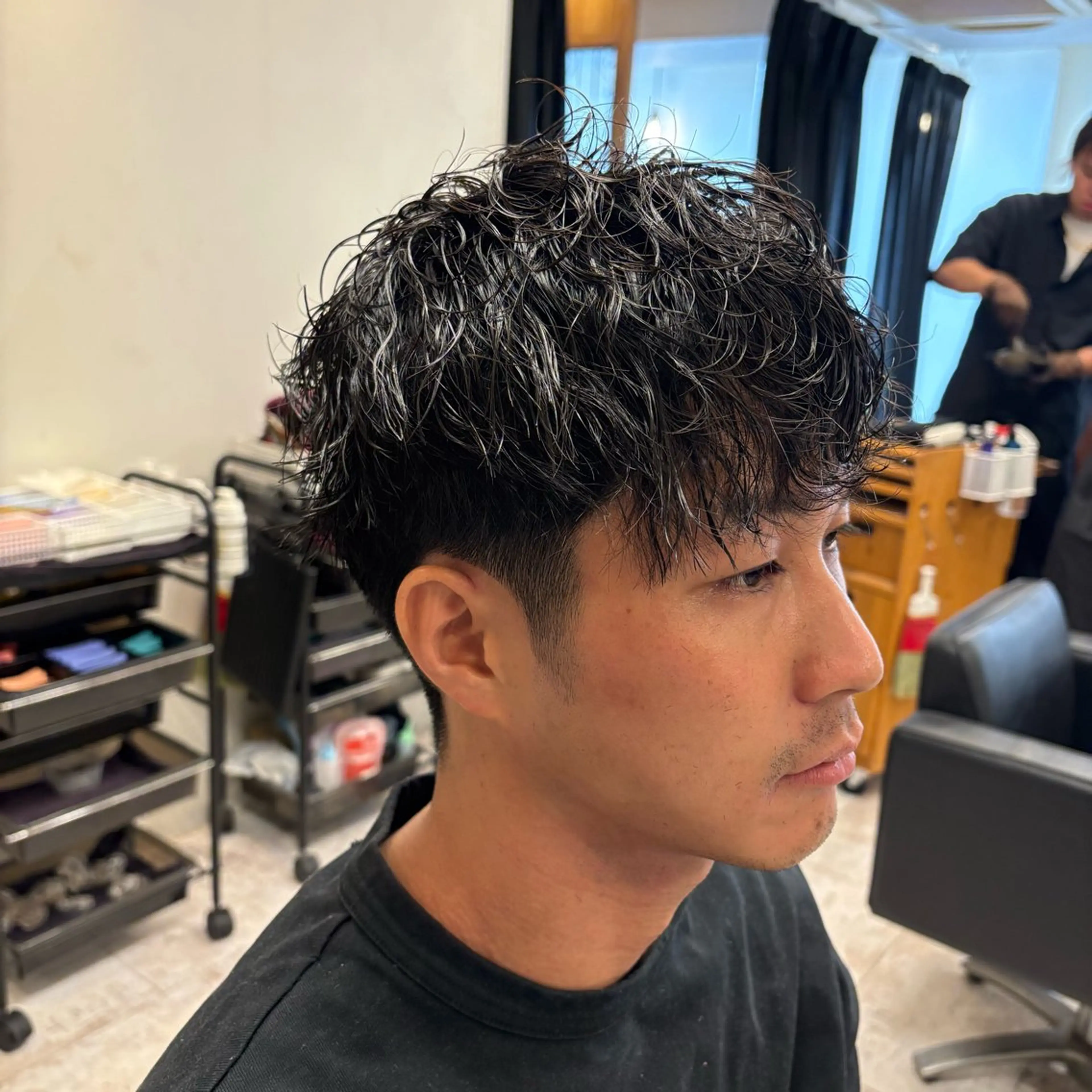 メンズ 刈り上げ カット パーマ 田渕 涼/メンズヘア特化のヘアスタイル