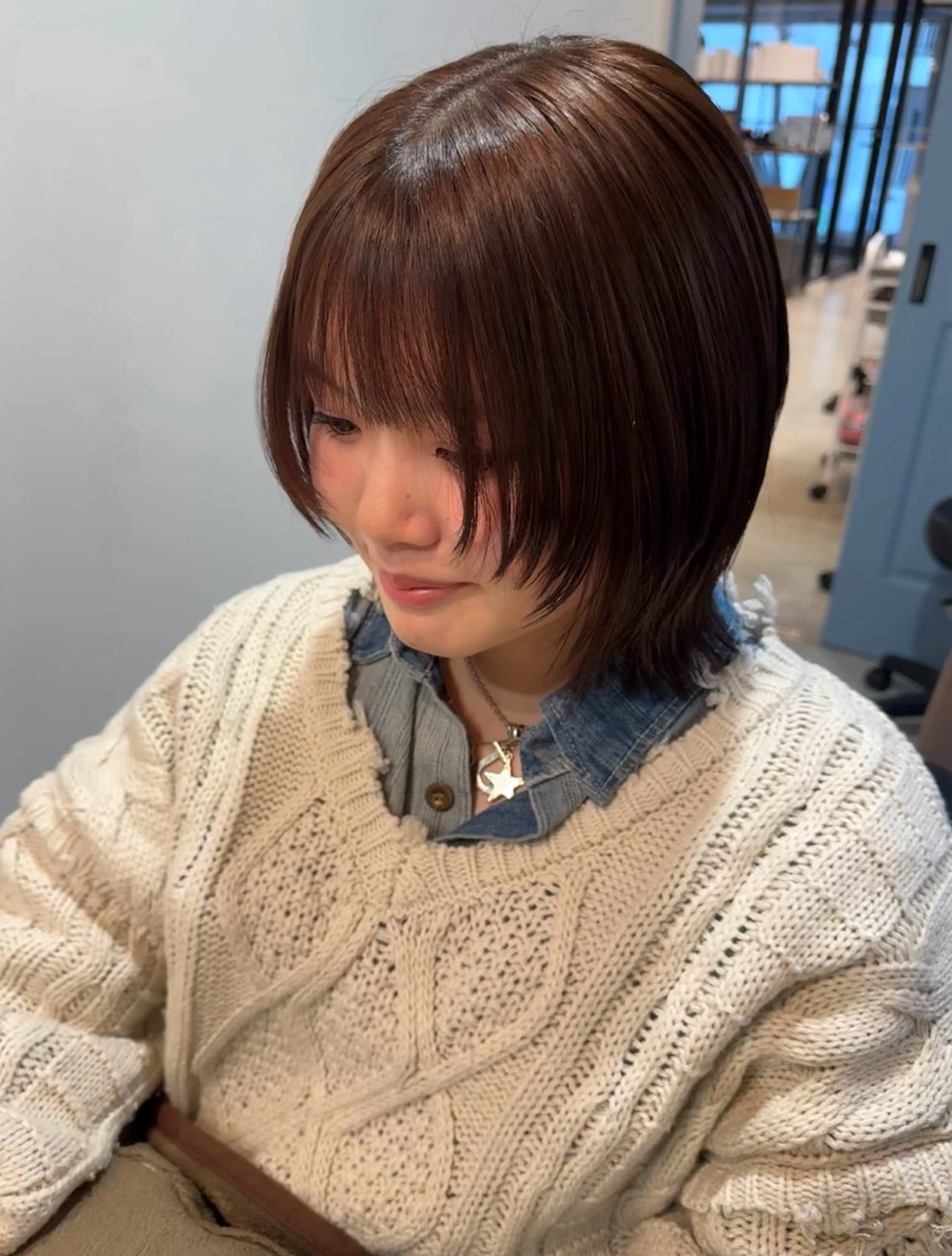 ミディアム カラー カット ヘアカラー saki/メンズパー マ・デザインカラーのヘアスタイル