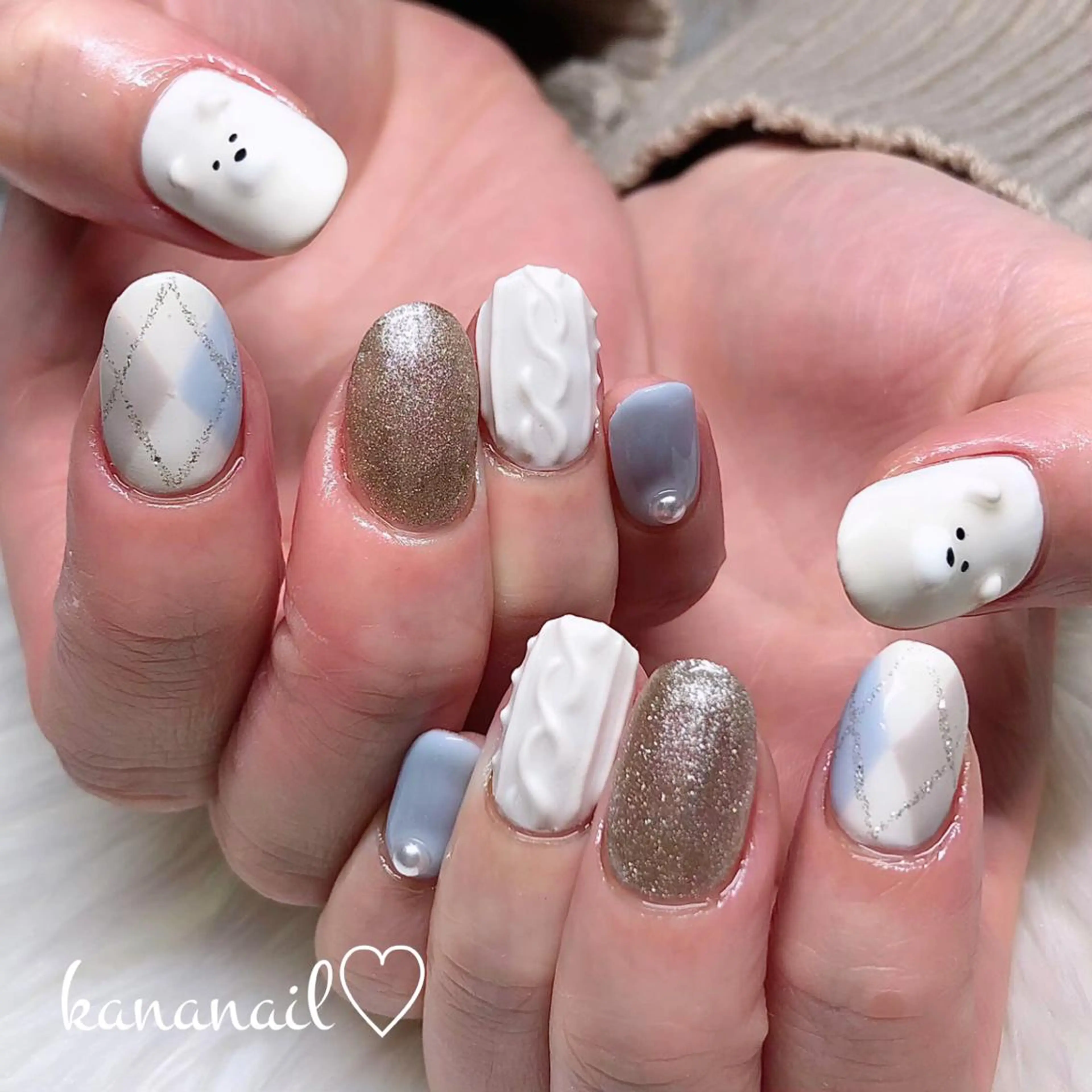 ネイル ミディアムネイル kananail ♡のネイルデザイン