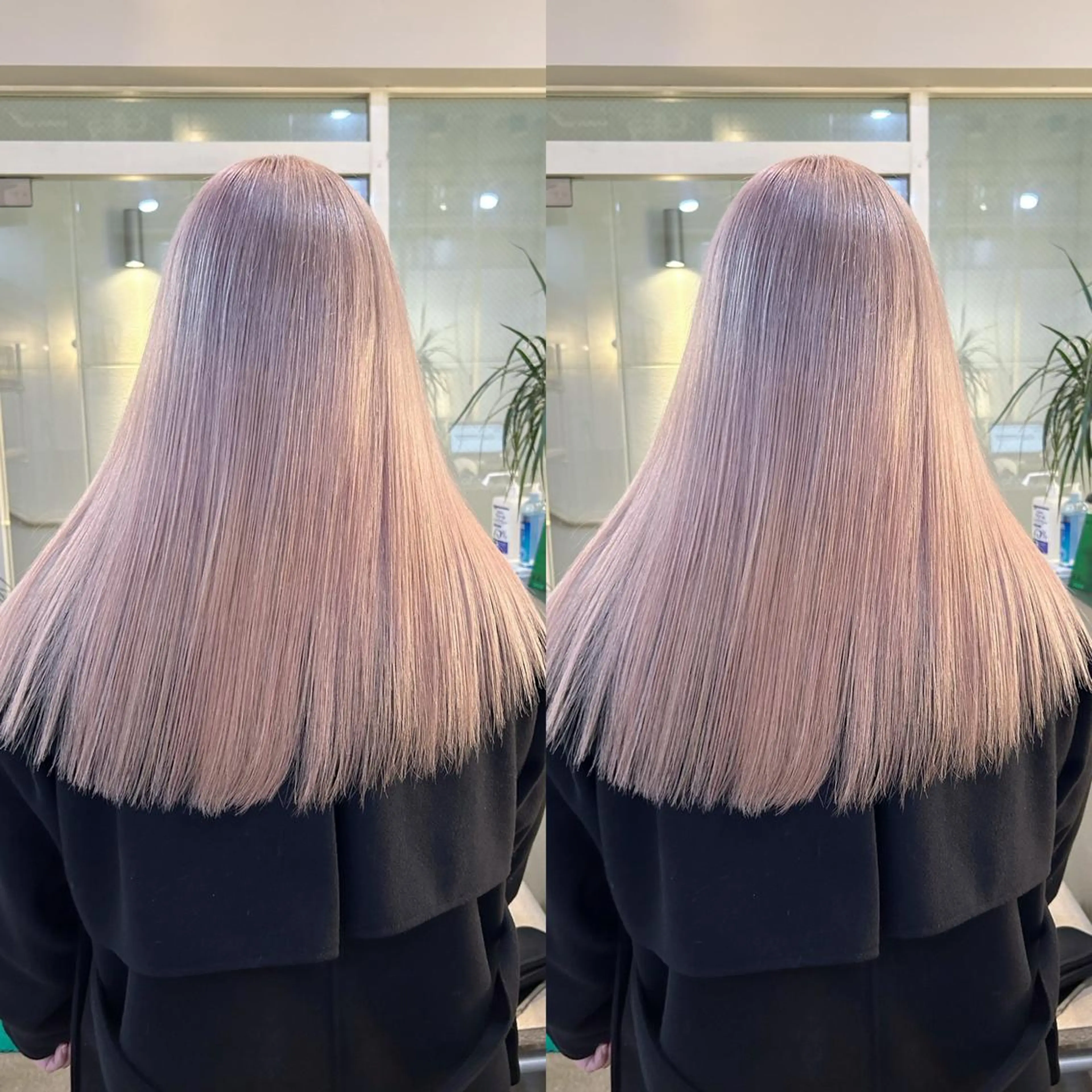 ロング カラー ヘアカラー トリートメント yoriダブルカラー 代表すがわらのヘアスタイル