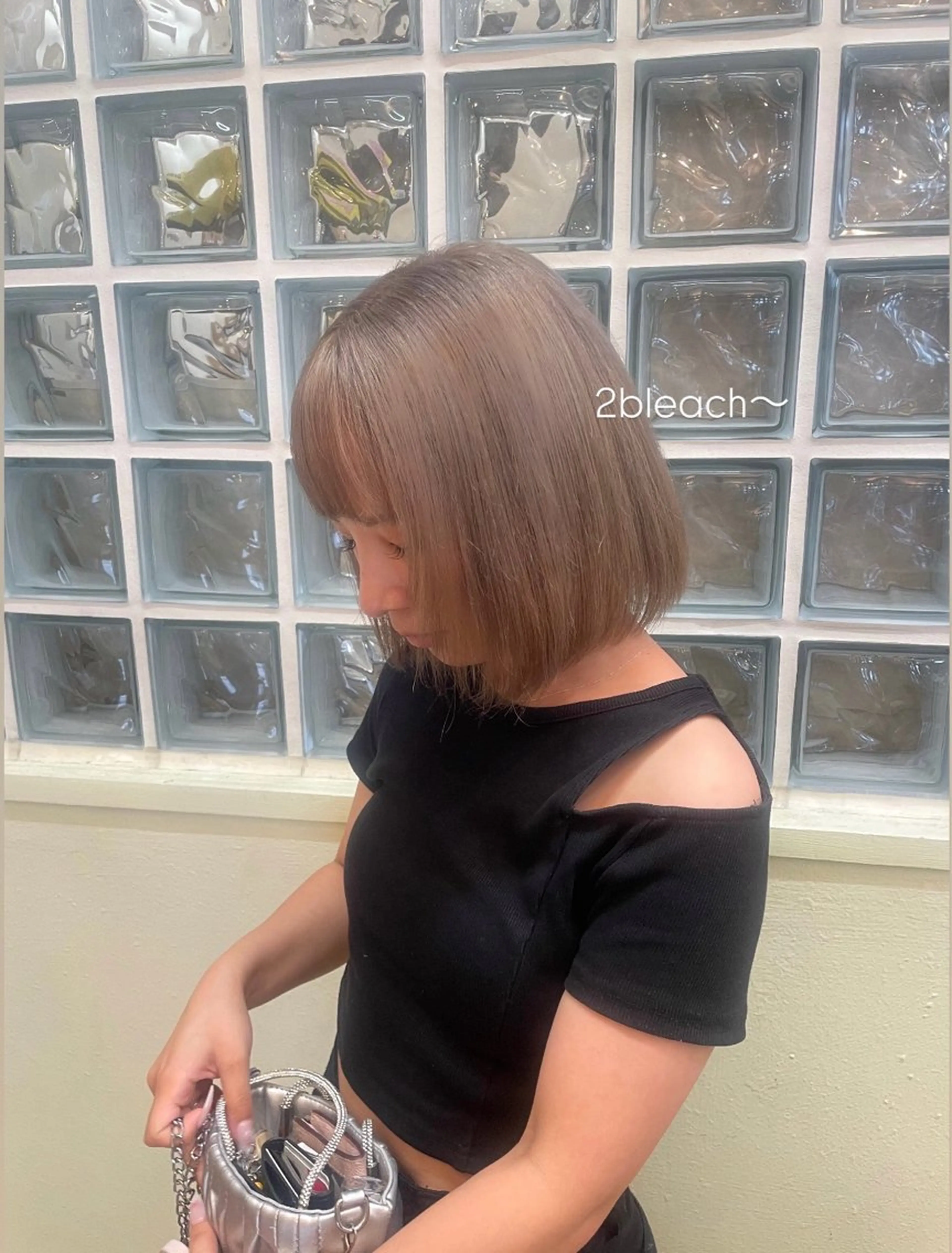 ショート カラー 透明感カラー☆スパ☆ 石上遥楓のヘアスタイル