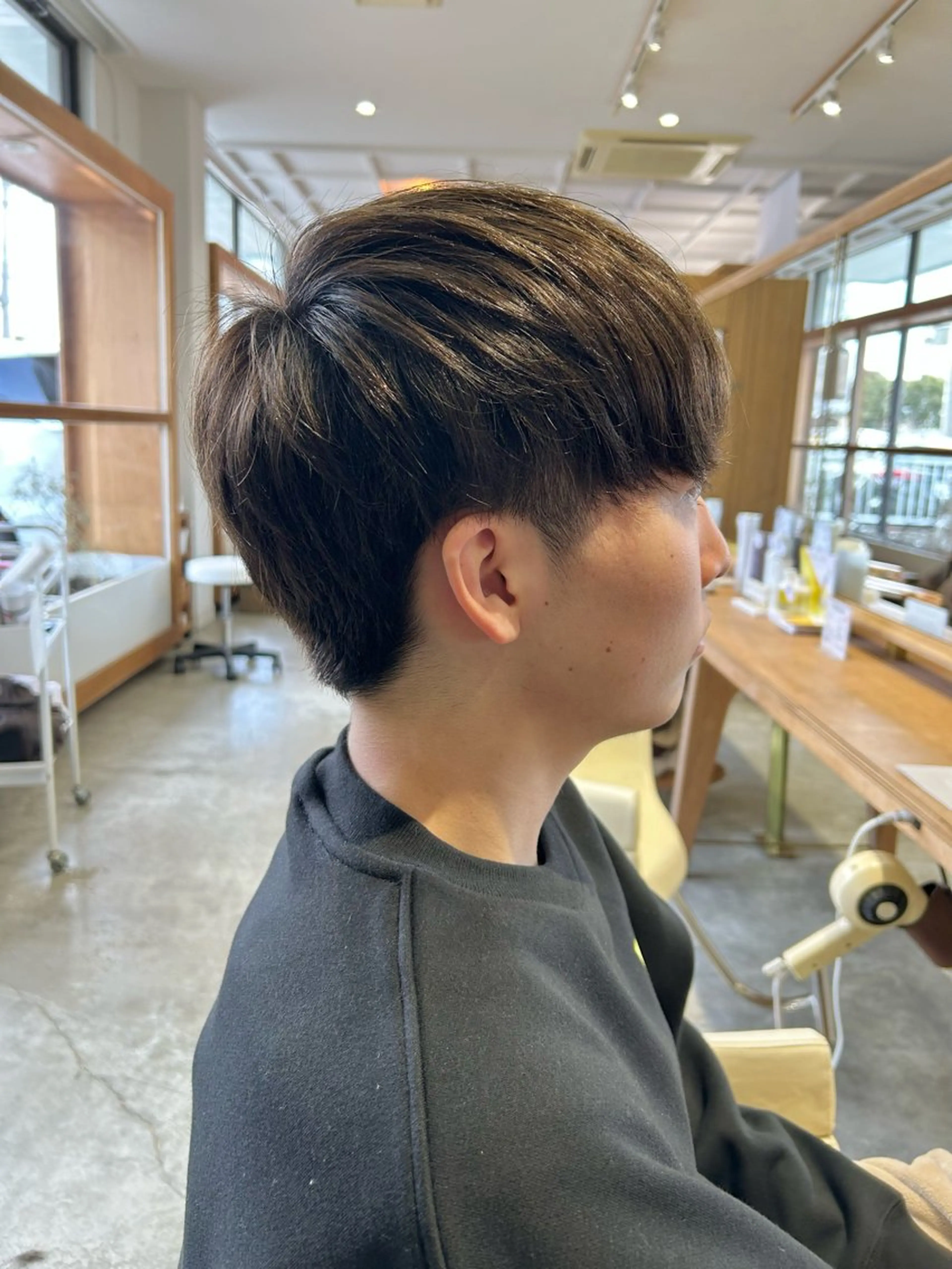 ショート メンズ マッシュ メンズパーマ 刈り上げ カット 佐藤 悠生 メンズパーマ.カットのヘアスタイル