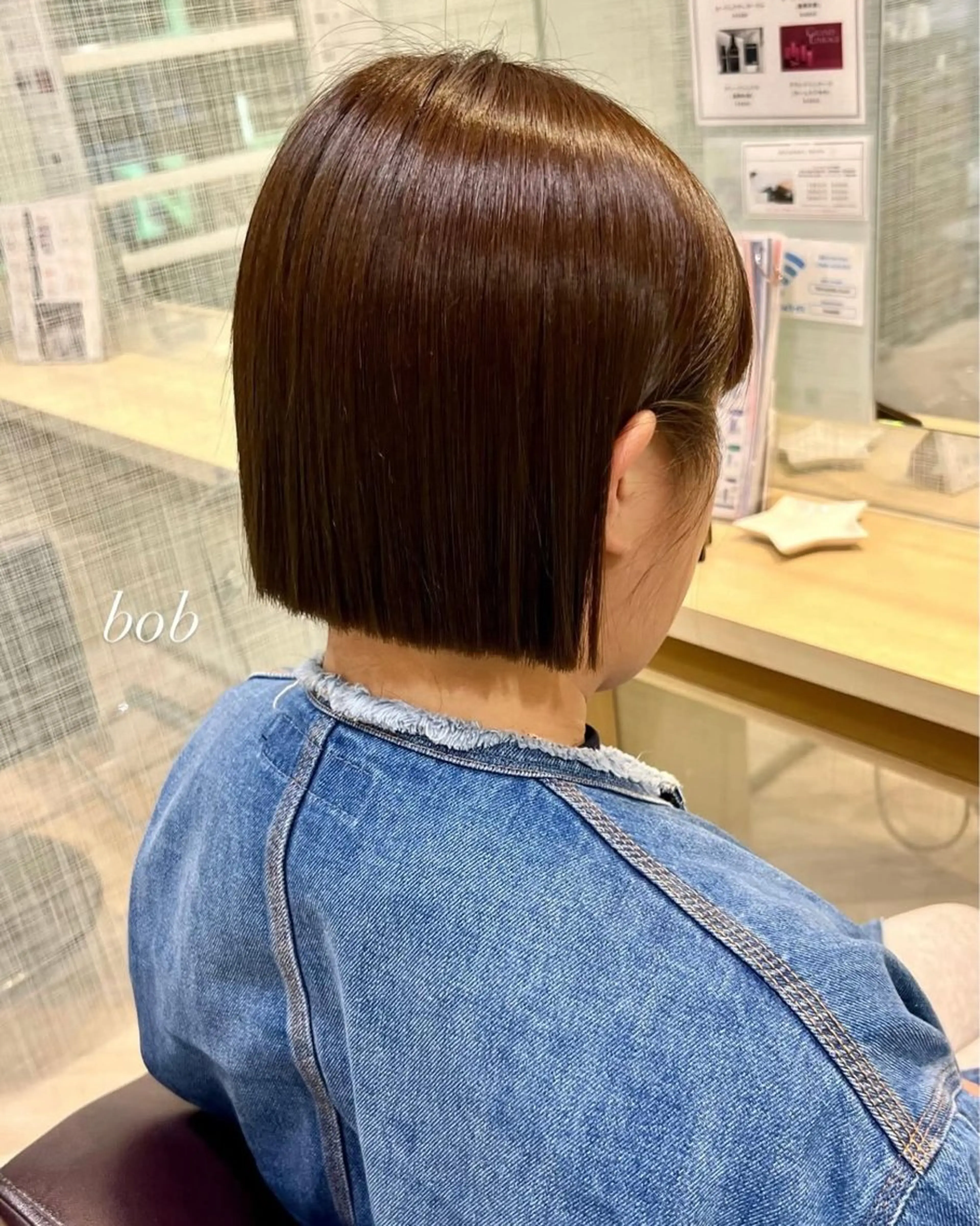 ショート 前下がりボブ ボブ カット 加納千華 /ボブ/ぱつっとボブのヘアスタイル