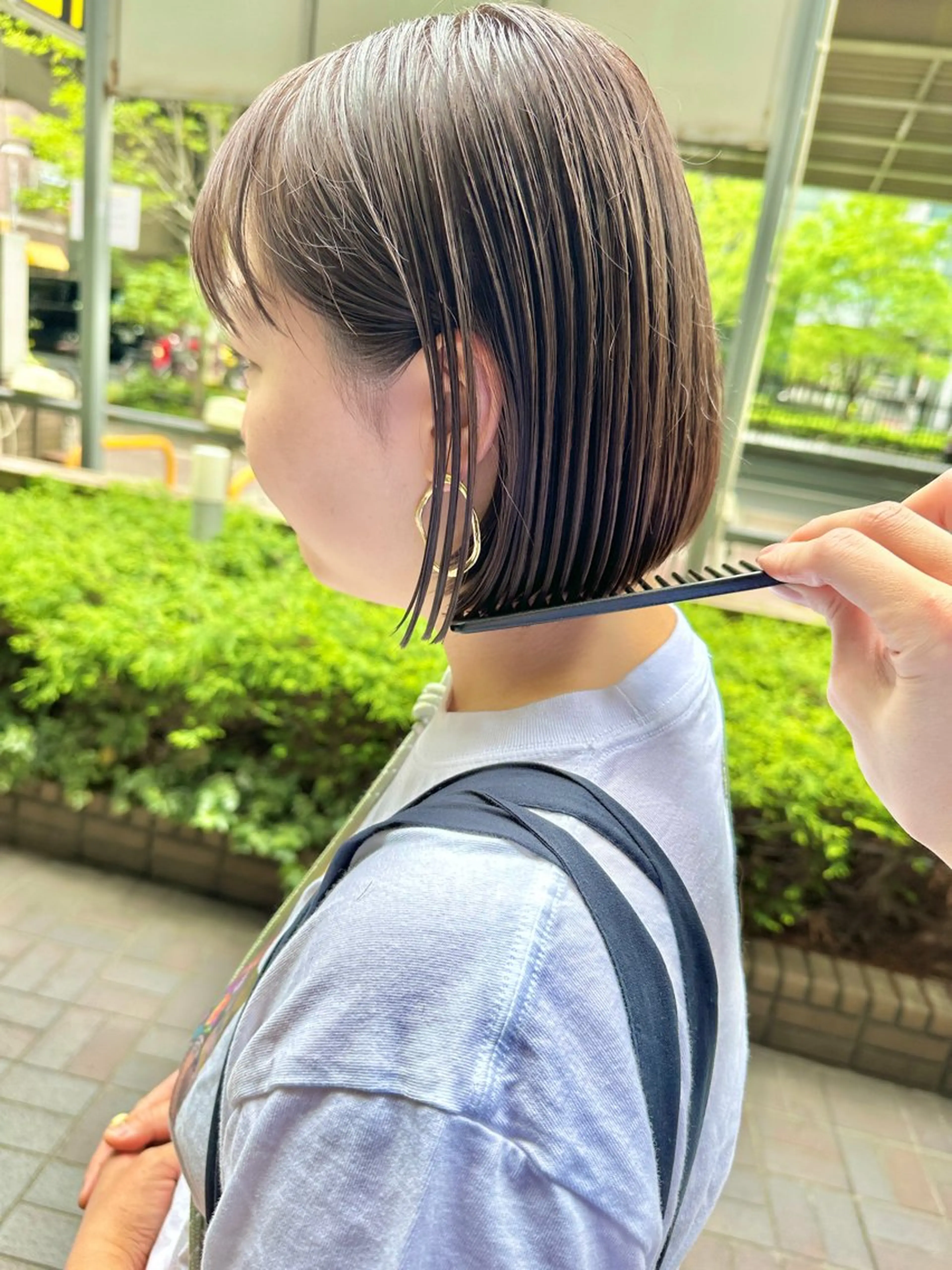 ショート ショート ボブ 梅田 木戸健人のヘアスタイル