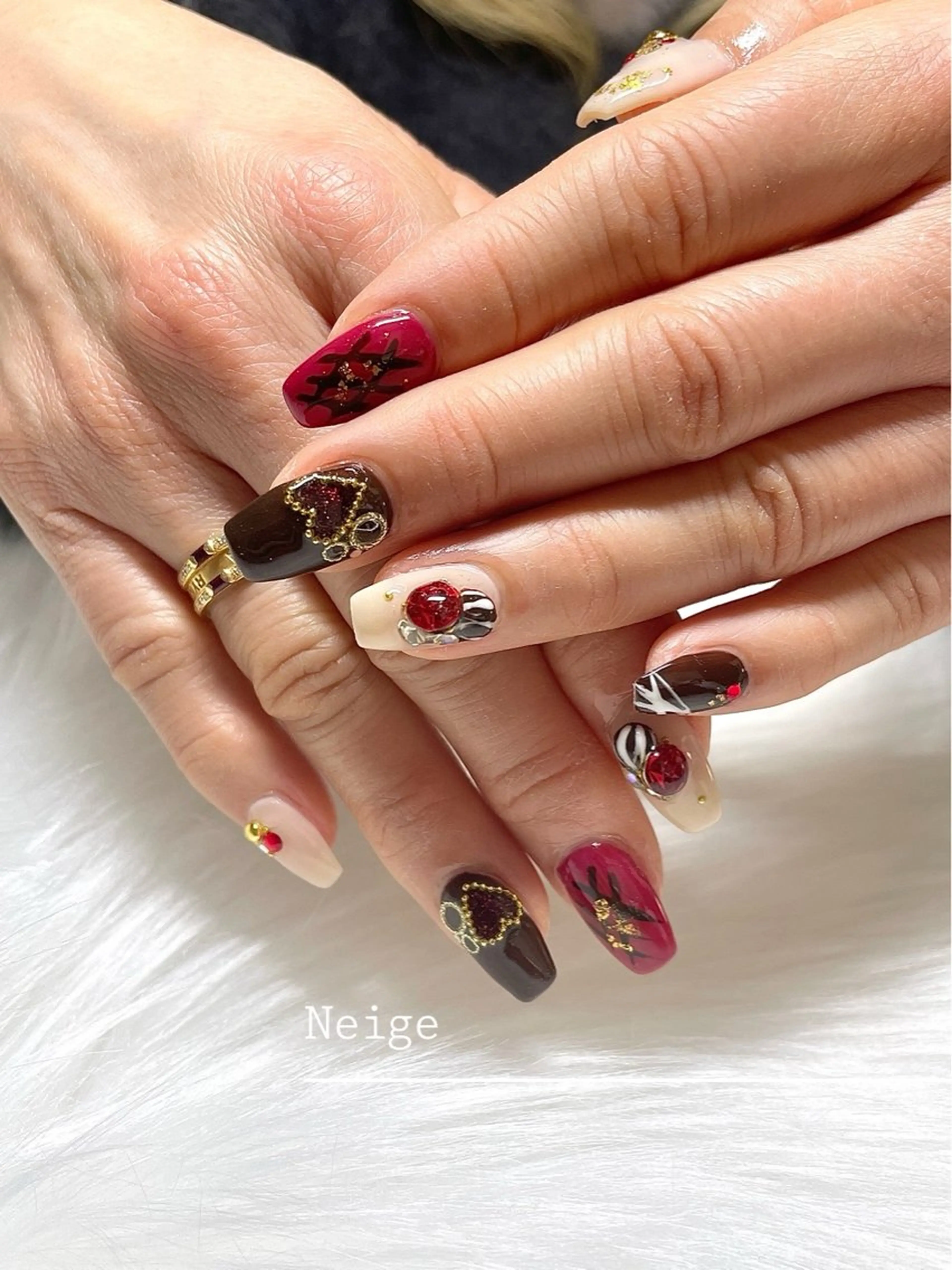 ネイル ハンドネイル Neige 𓂃 aiのネイルデザイン