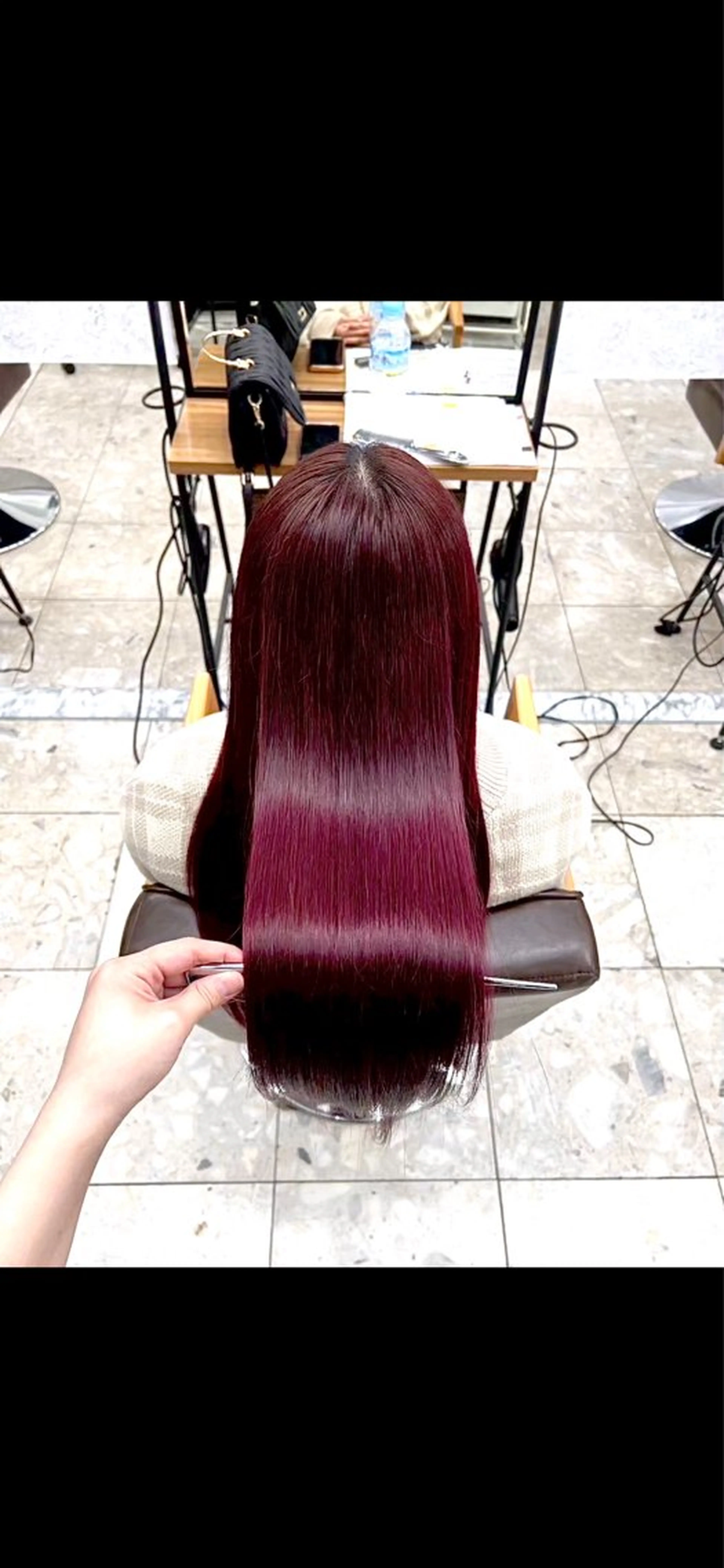 カラー レッドカラー ヘアカラー カラーモデル募集☆ 【Sawa】のヘアスタイル