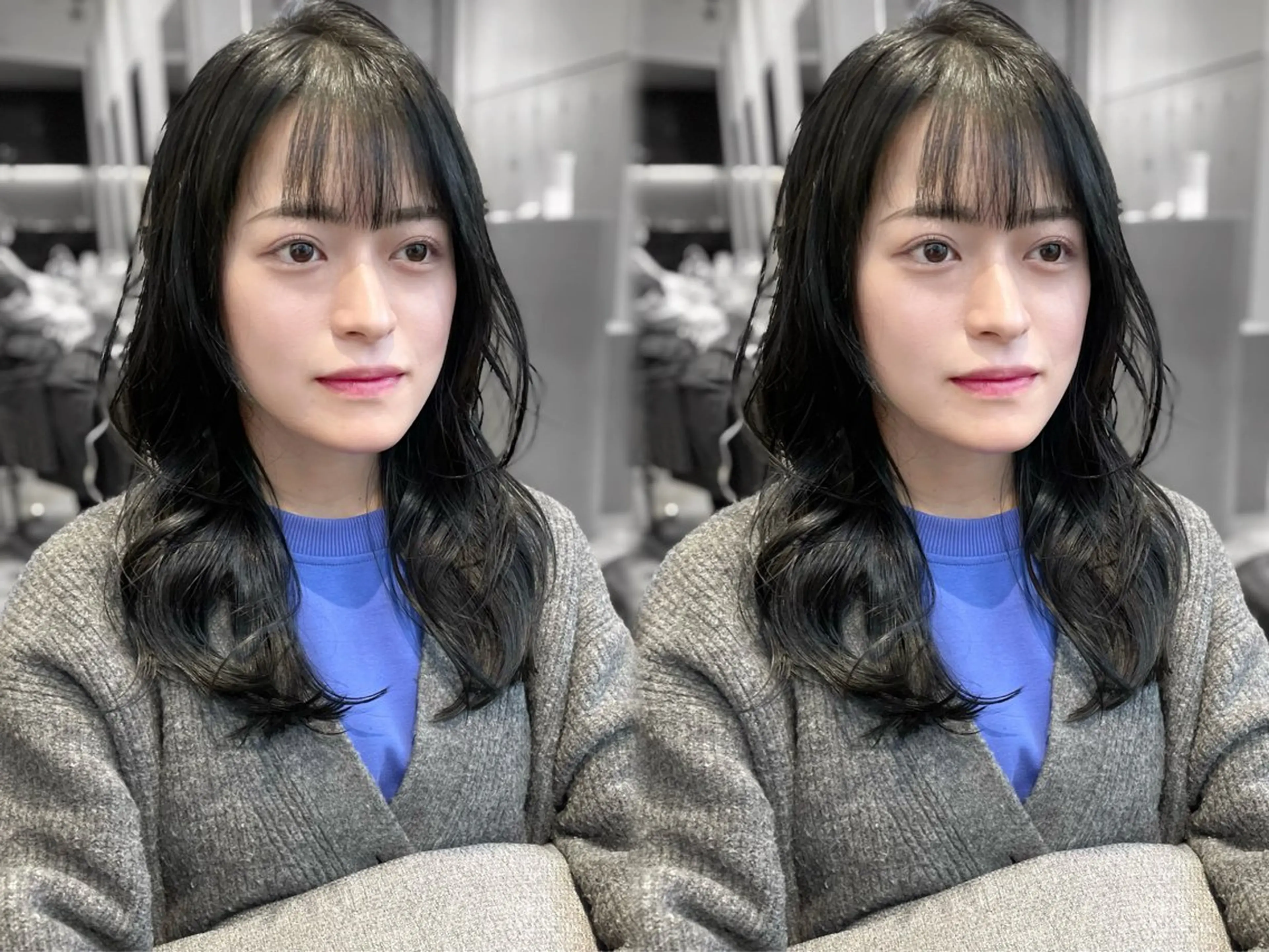 セミロング カット ヘアカラー トリートメント erina🍑新宿/ 艶カラー/レイヤーのヘアスタイル