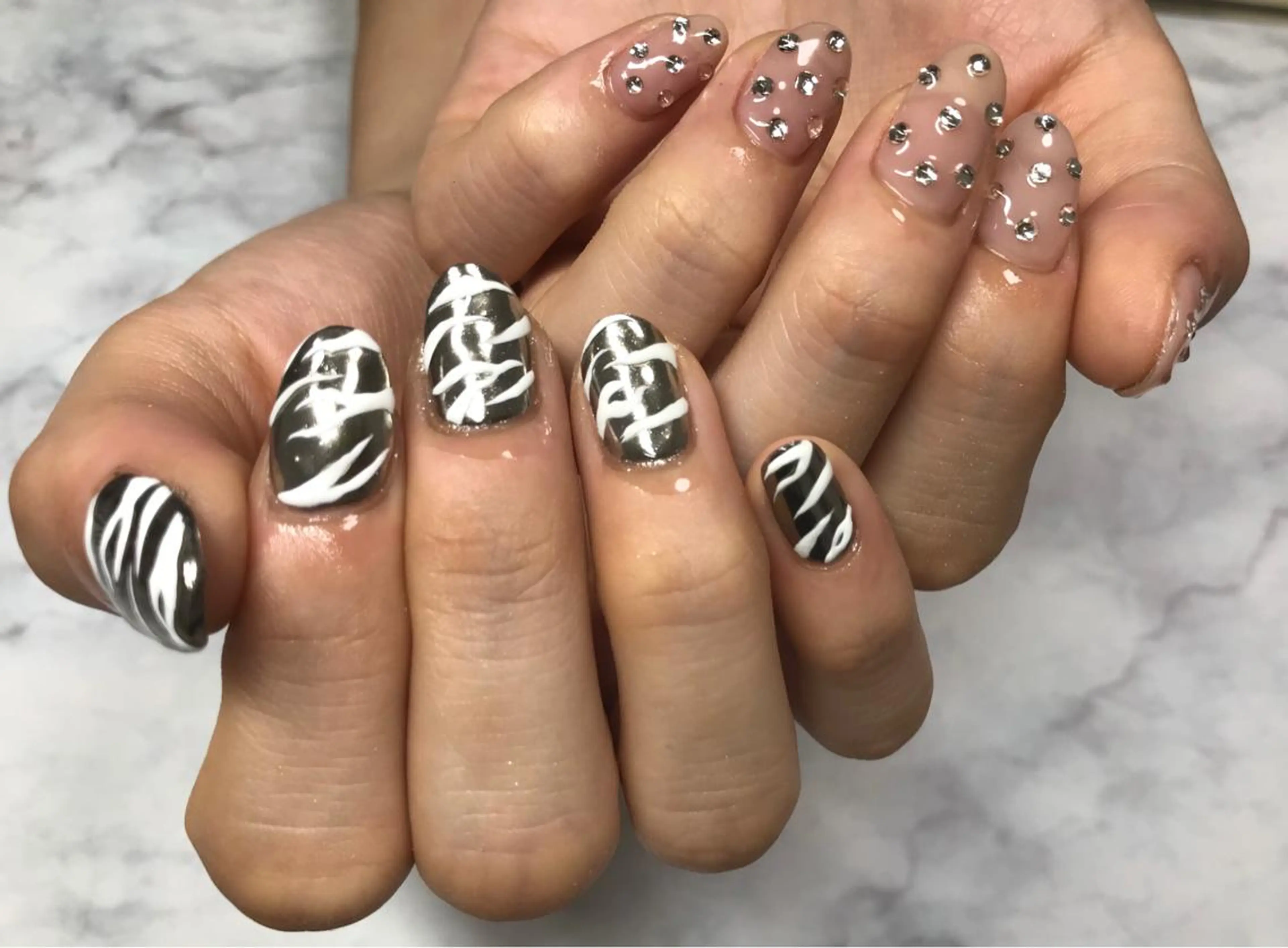 ネイル ハンドネイル Mana‪ ‪·͜· ❤︎‬のネイルデザイン