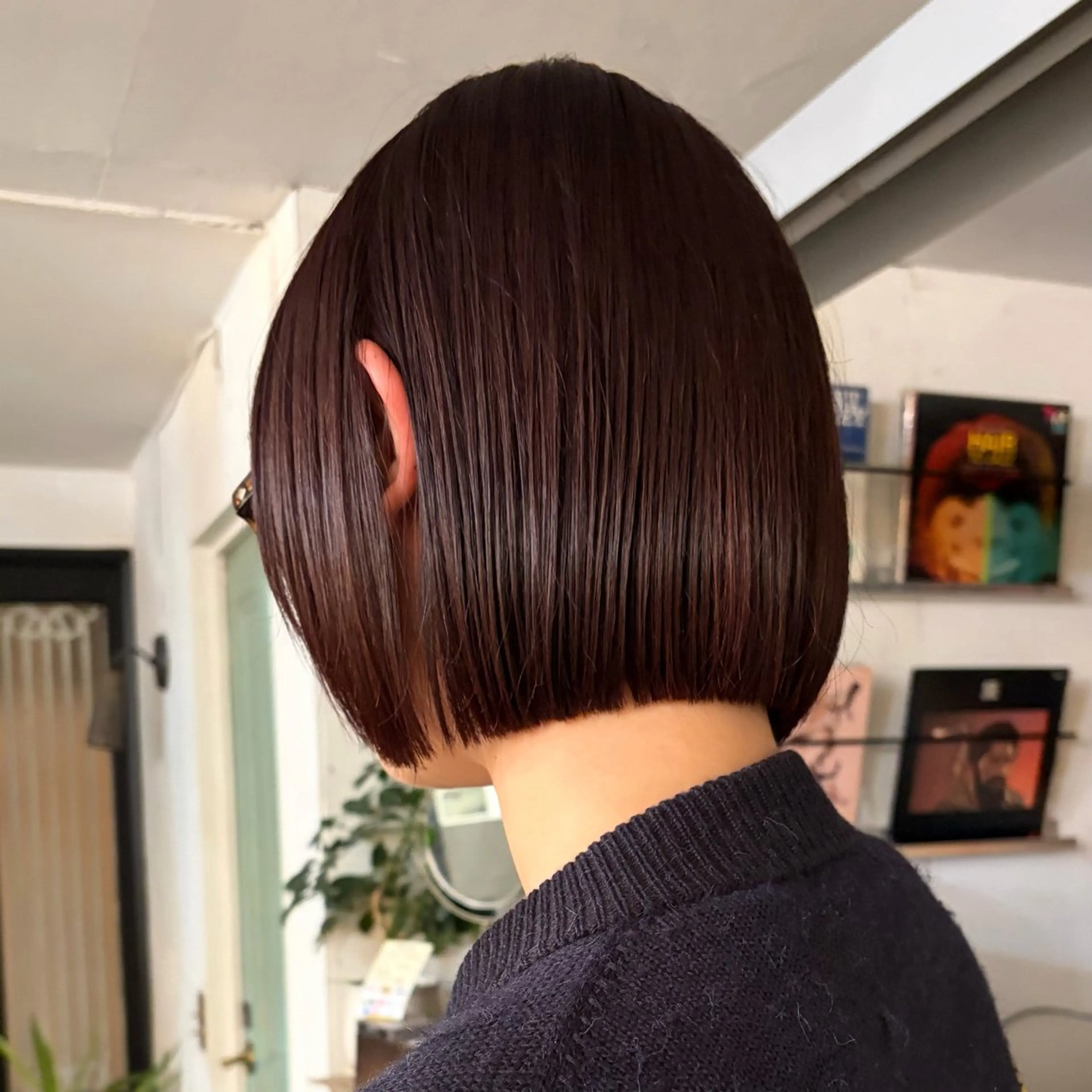 ショート 切りっぱなしボブ ボブ レイヤー/ベージュ mikuのヘアスタイル