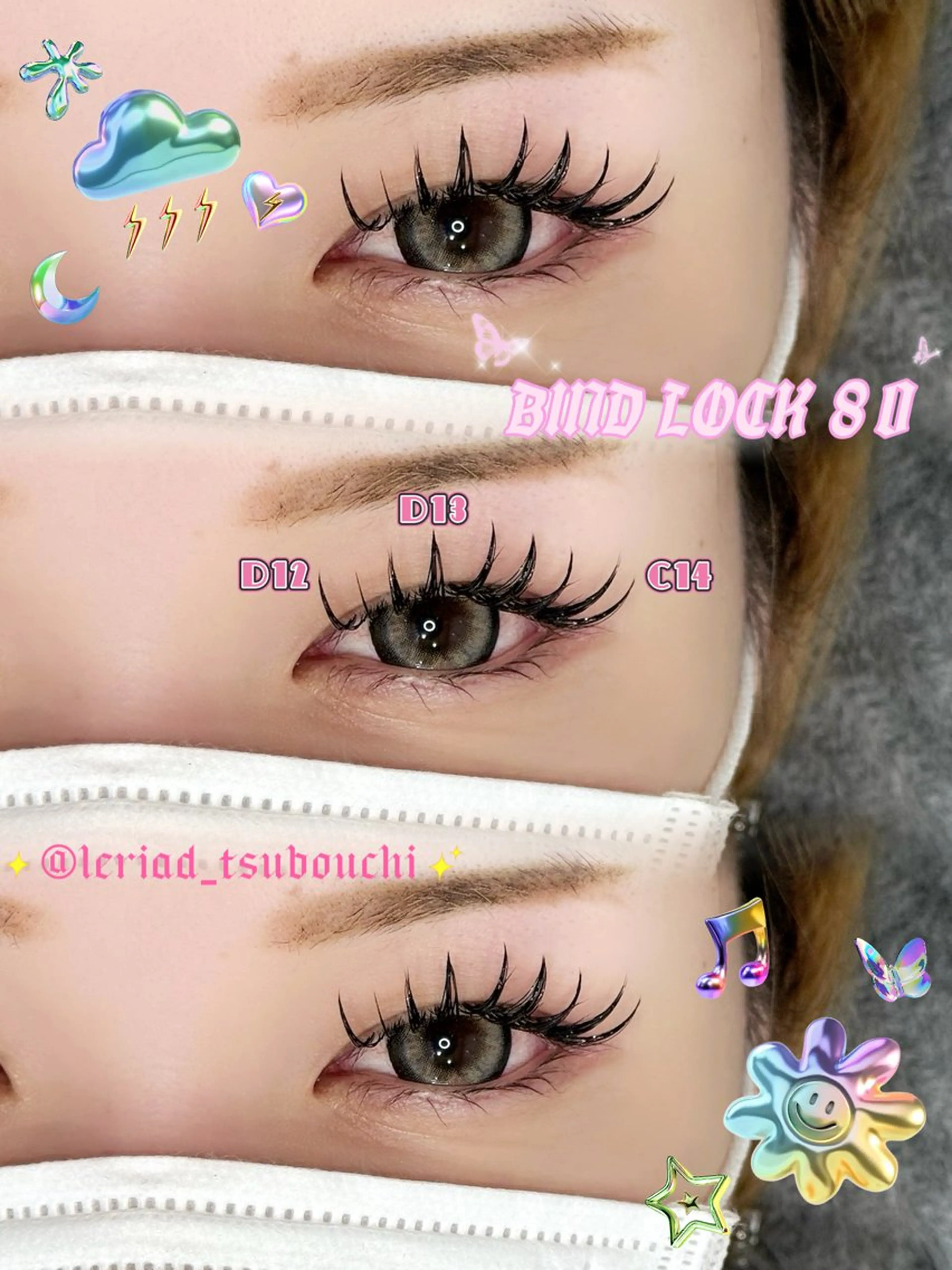 マツエク・マツパ マツエク ルリアド栄🦋 ツボウチのマツエク・マツパデザイン