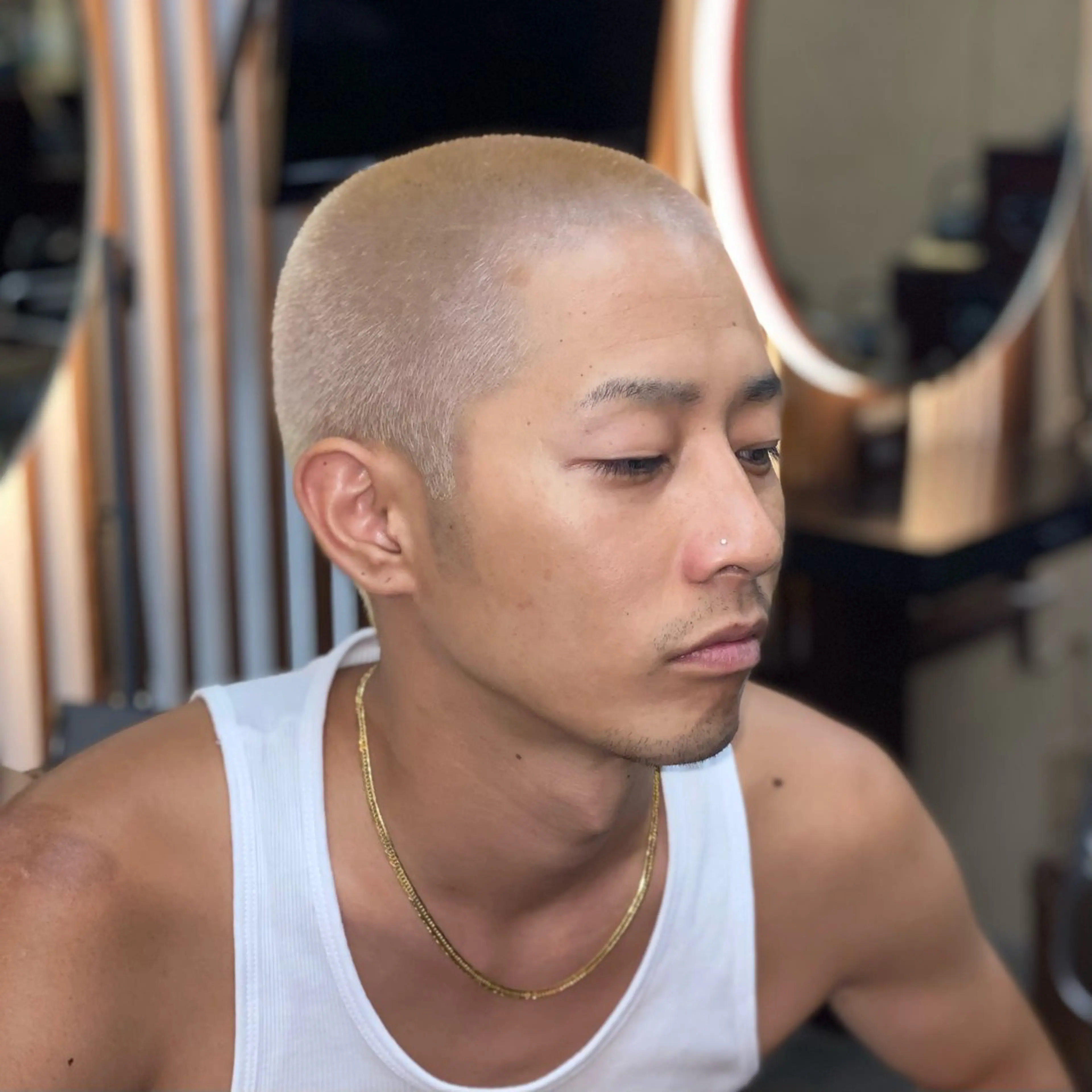 ブリーチのみ💫　メンズブロンドヘア💫の写真