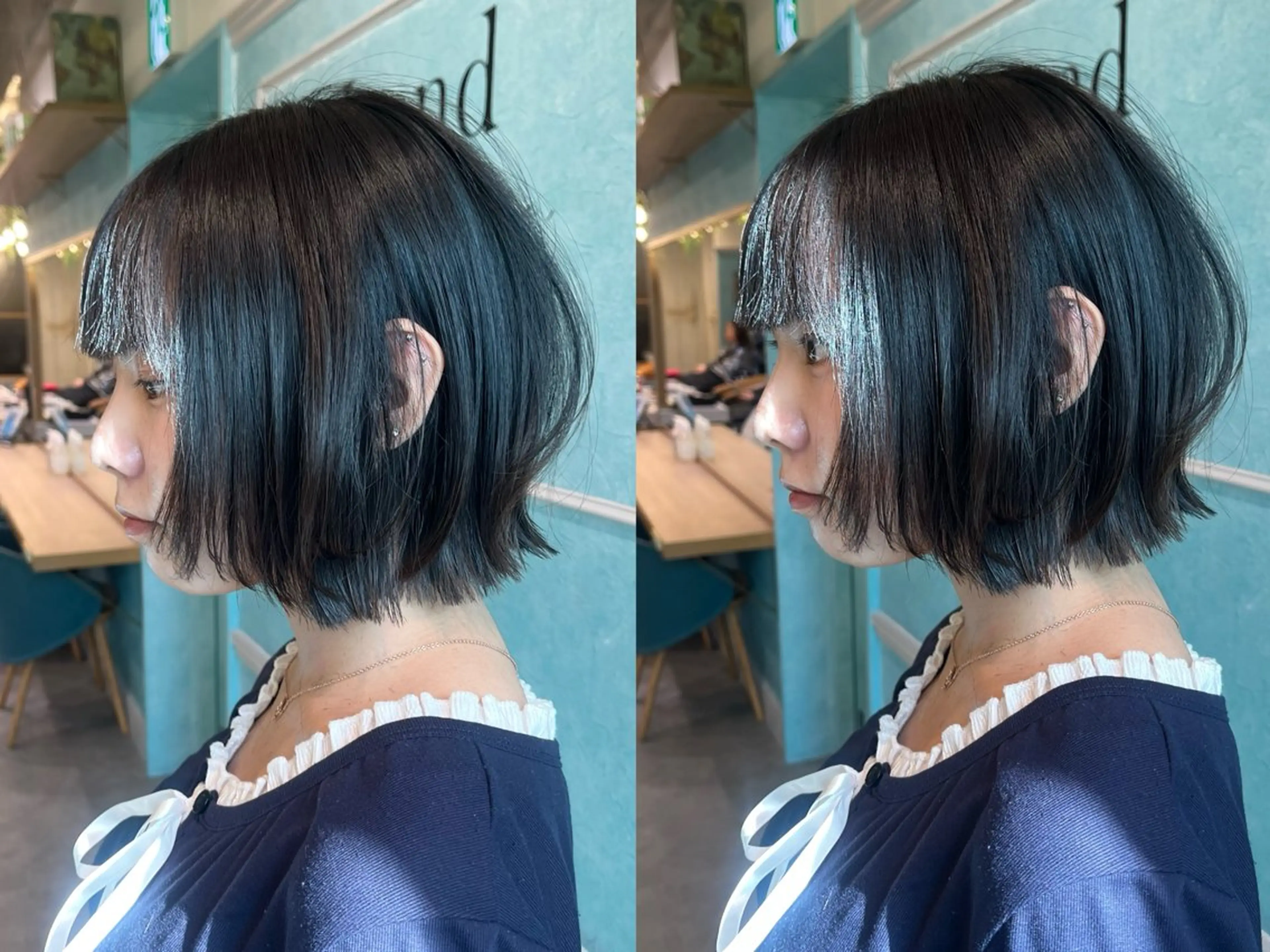 ショート ボブレイヤー ボブ レイヤーカット rina似合わせ レイヤー/メンズのヘアスタイル