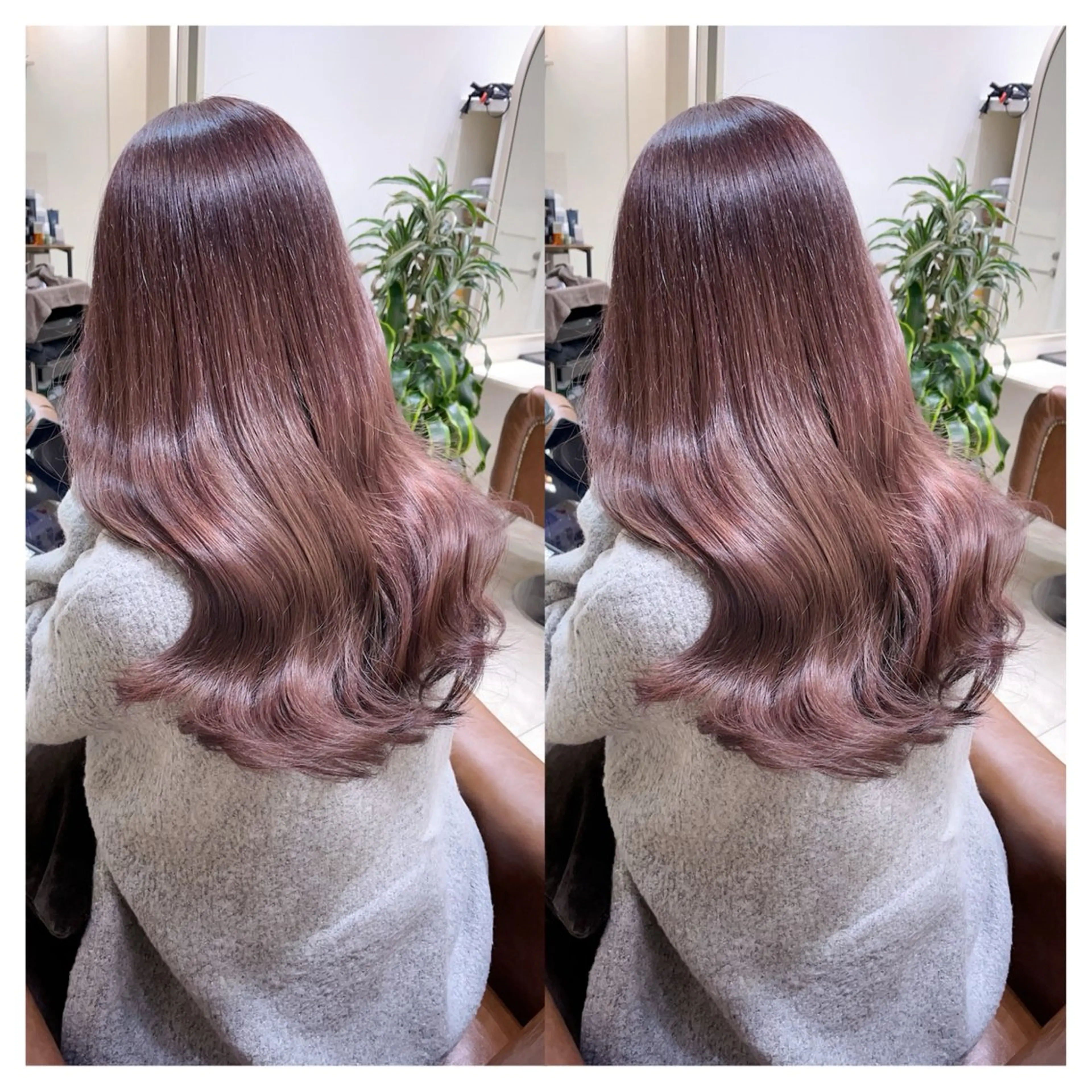 セミロング カット ヘアカラー トリートメント a-o横浜所属・村山 茉衣のヘアスタイル