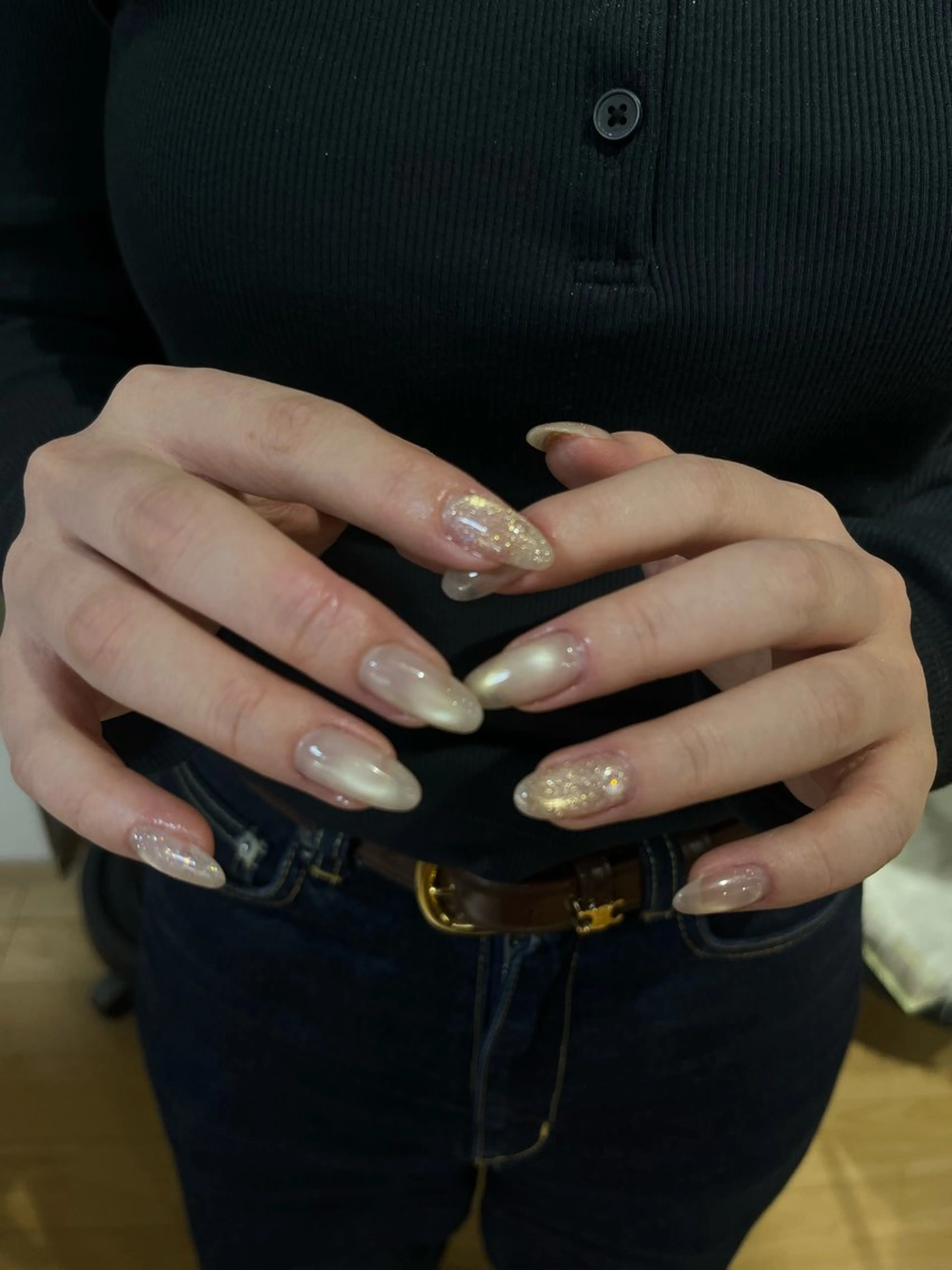 ネイル 氷ネイル・うるうるネイル マグネットネイル SweetRavir あゆみのネイルデザイン