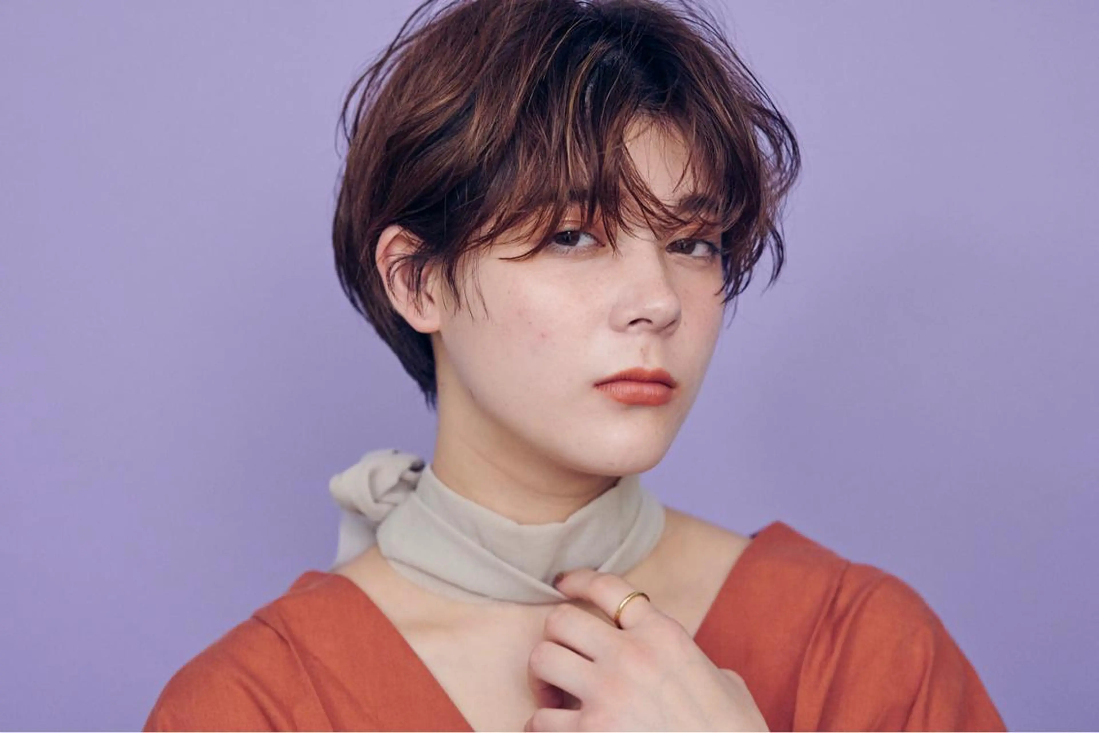 ショート カラー パーマ MaNO🍬 ミユウのヘアスタイル