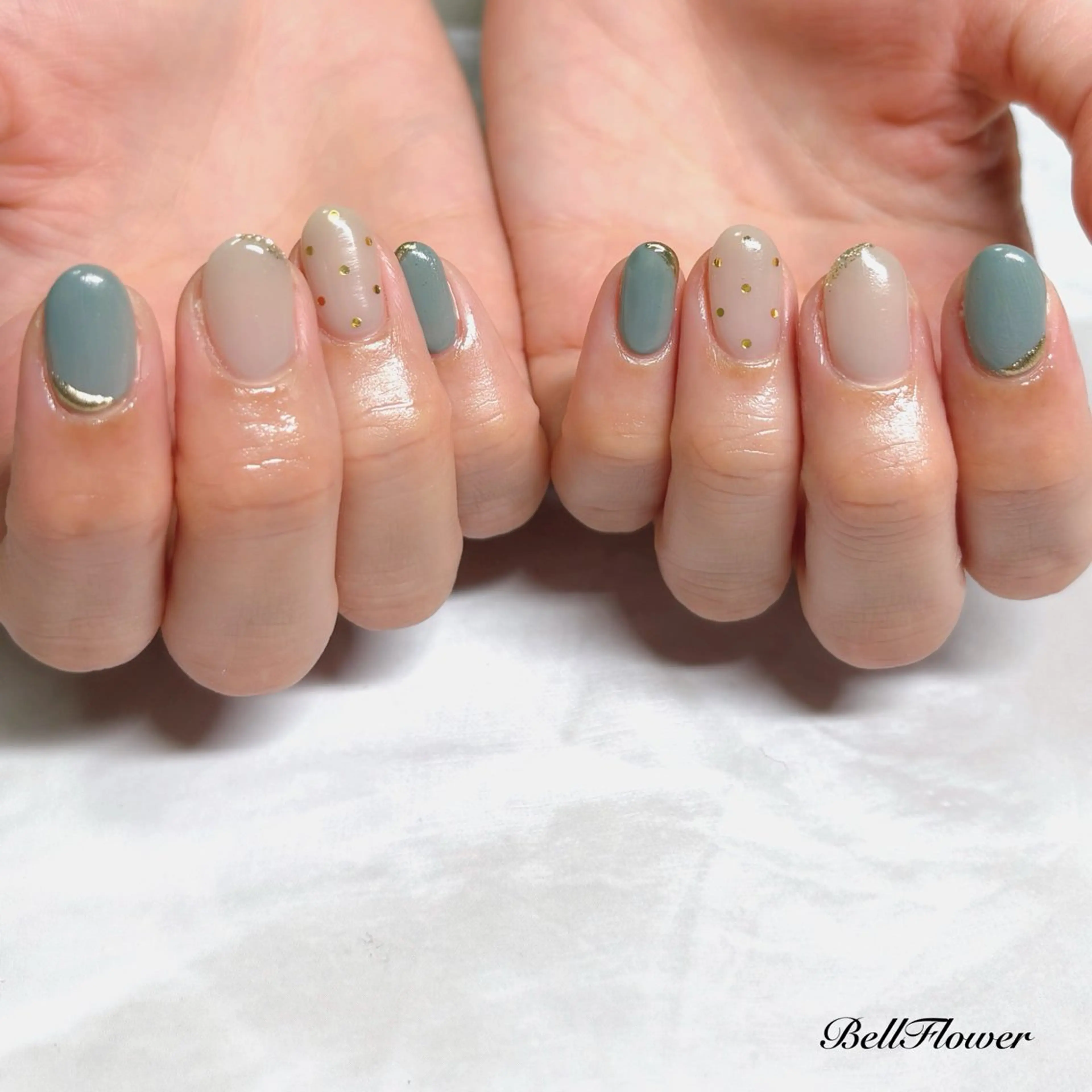 ネイル ハンドネイル Bell Flowerのネイルデザイン