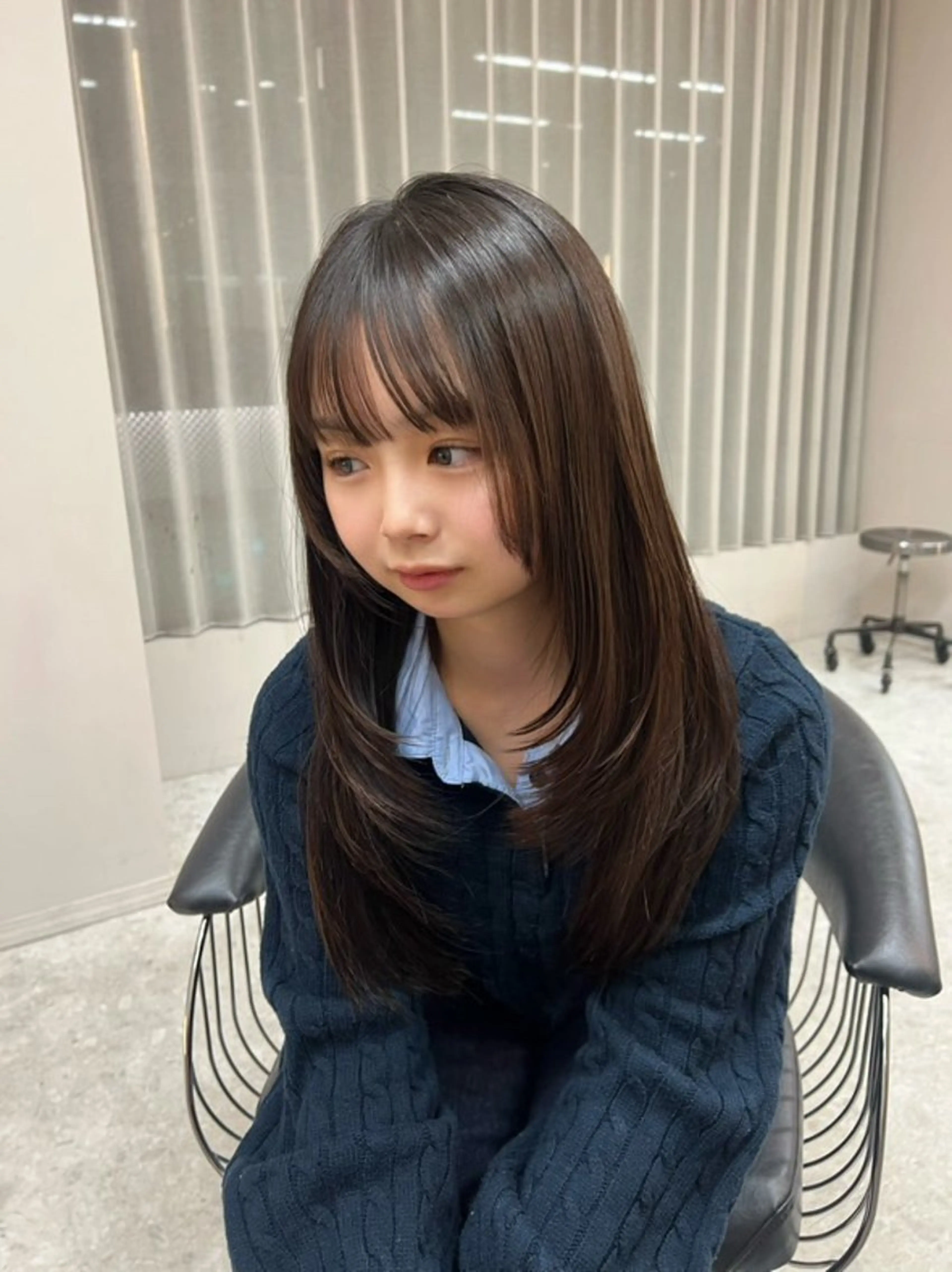 ロング カラー ブラウンカラー ショコラブラウン 透明感カラー モカブラウン 顔周りカット ヘアカラー saya🍀/透明感 カラー/ヘアセットのヘアスタイル