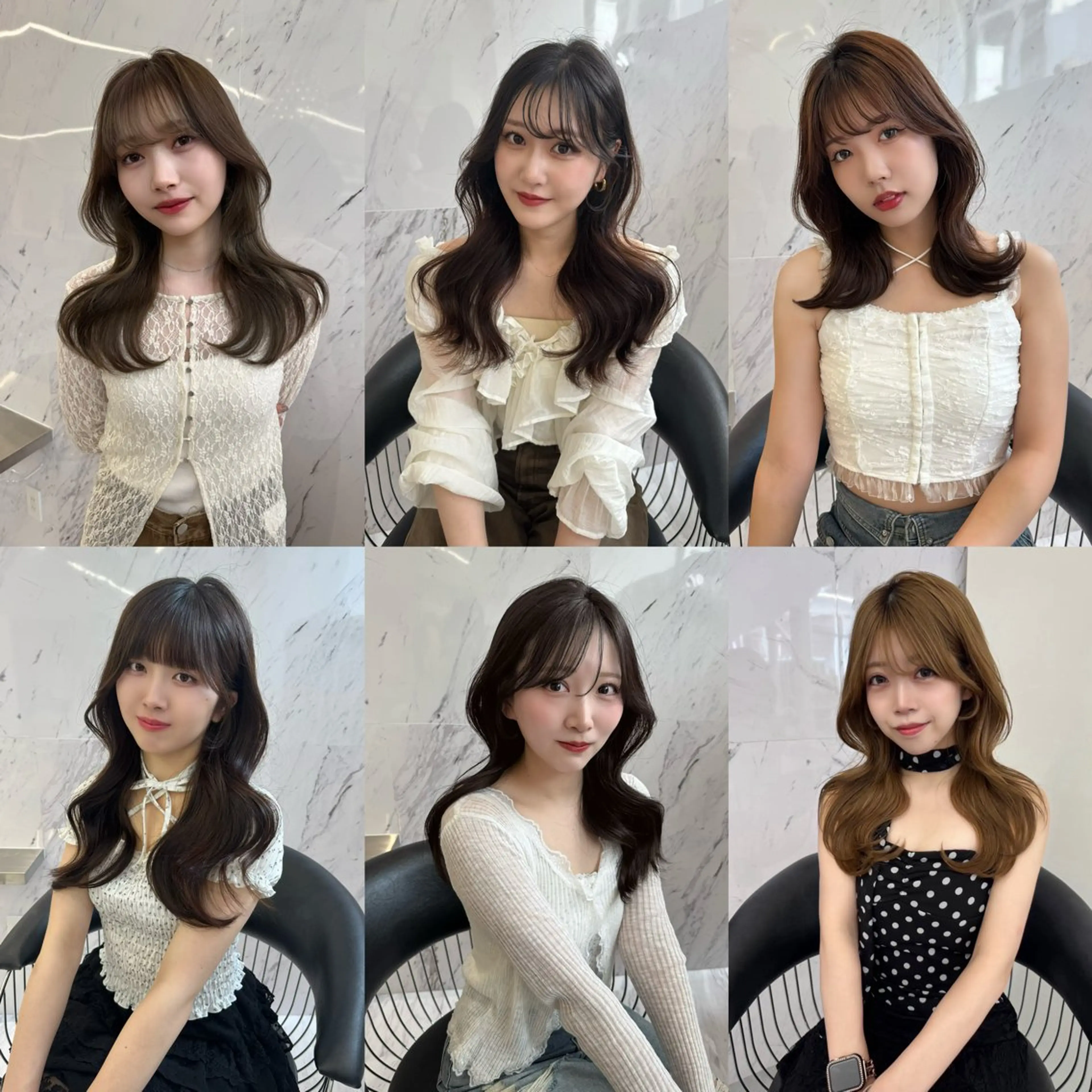 ロング カラー ParveMix🍀 藤原愛未のヘアスタイル