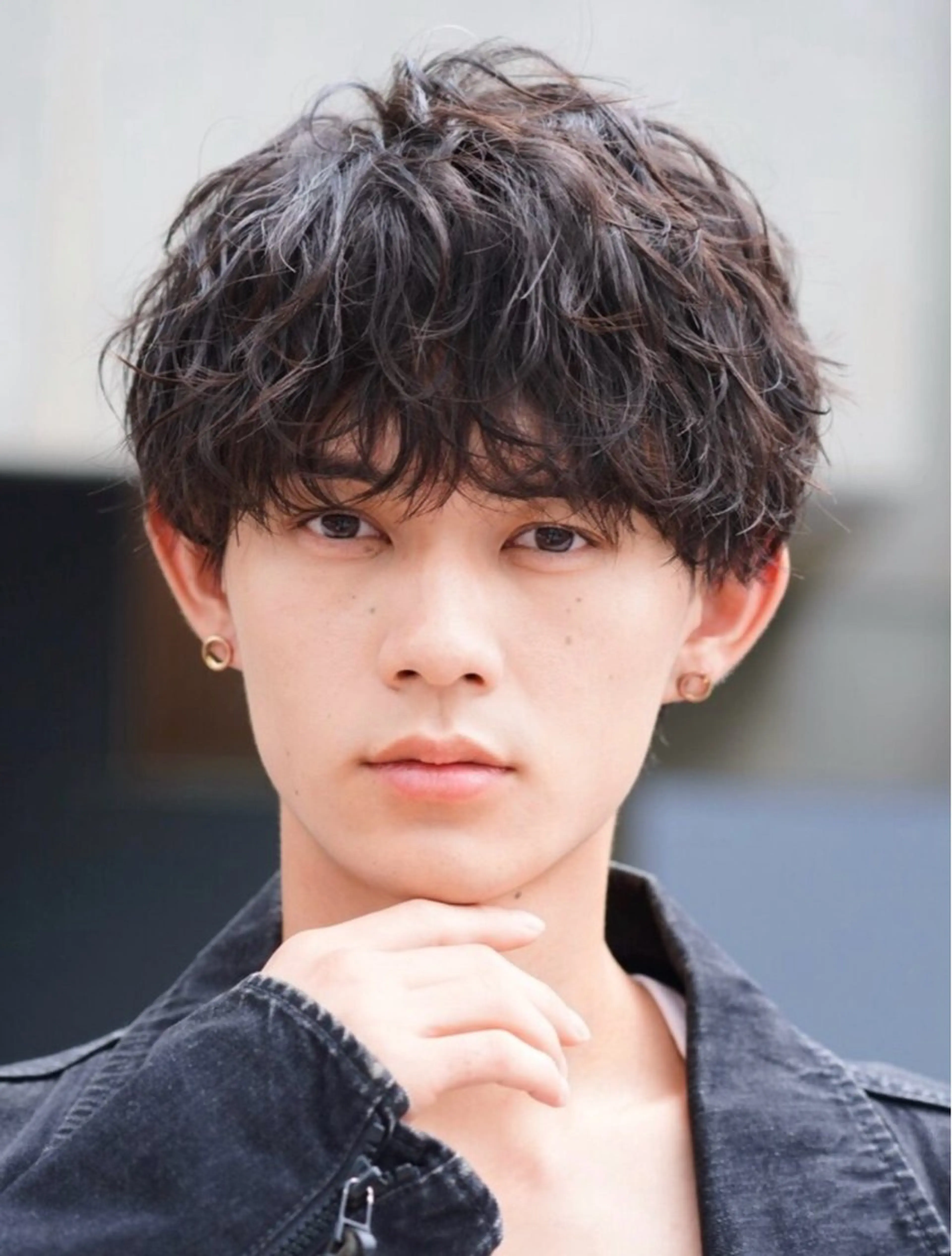 ショート パーマ メンズ カット パーマ 中村 芽衣那のヘアスタイル
