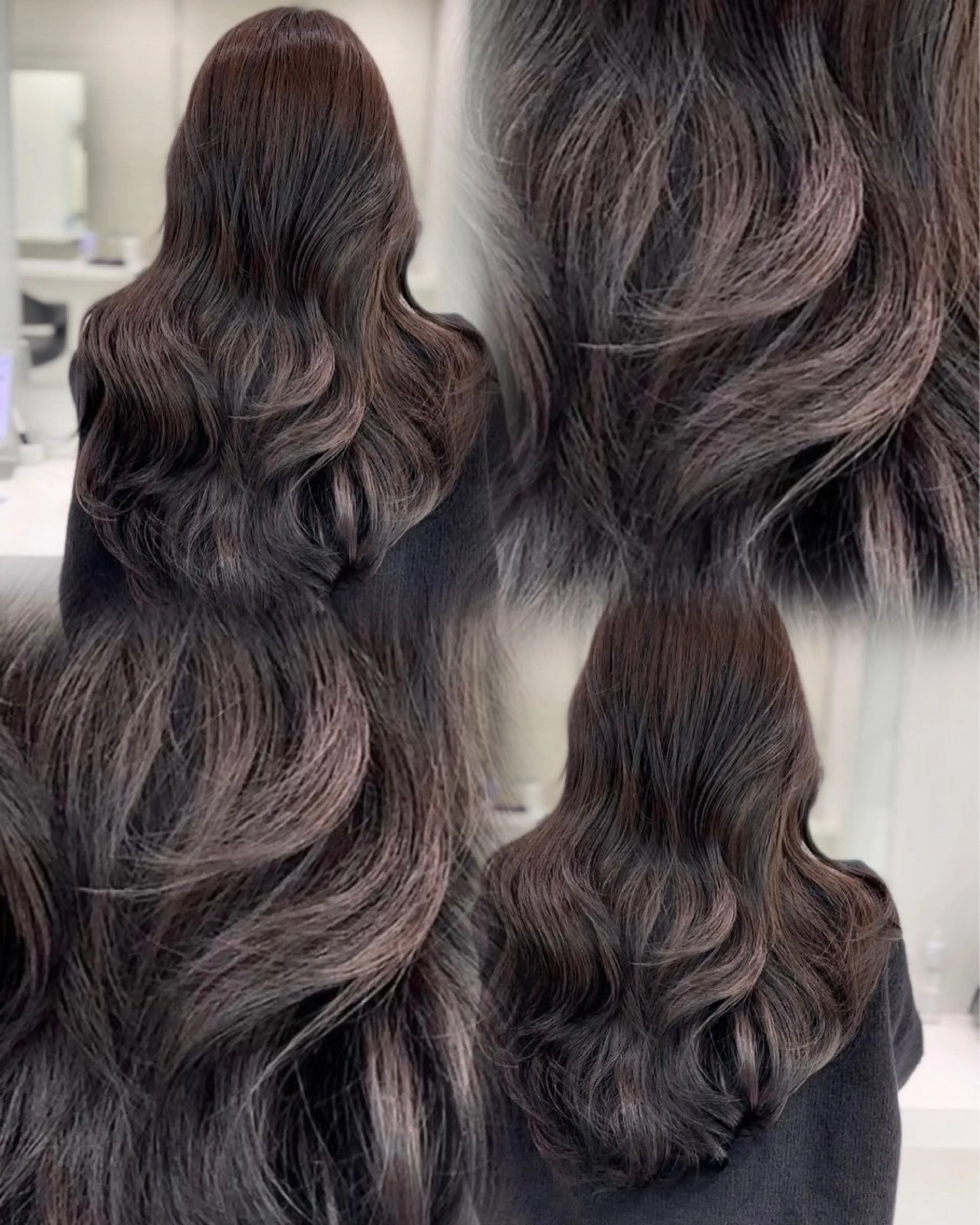 ロング カラー ヘアカラー トリートメント kaho透明感/ 艶カラー💜🫧のヘアスタイル