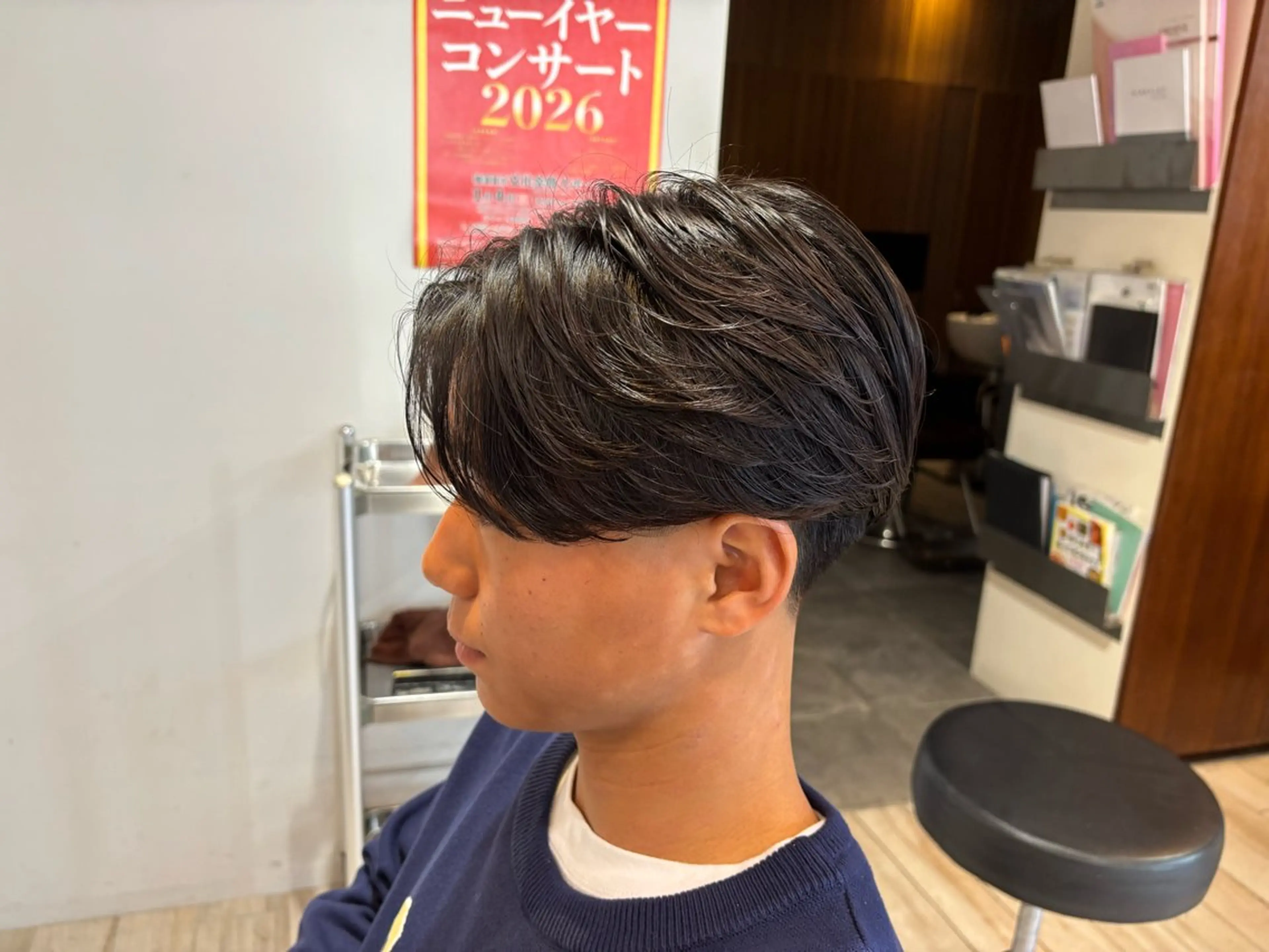 パーマ メンズ カット パーマ おもだか　がく /横須賀中央のヘアスタイル