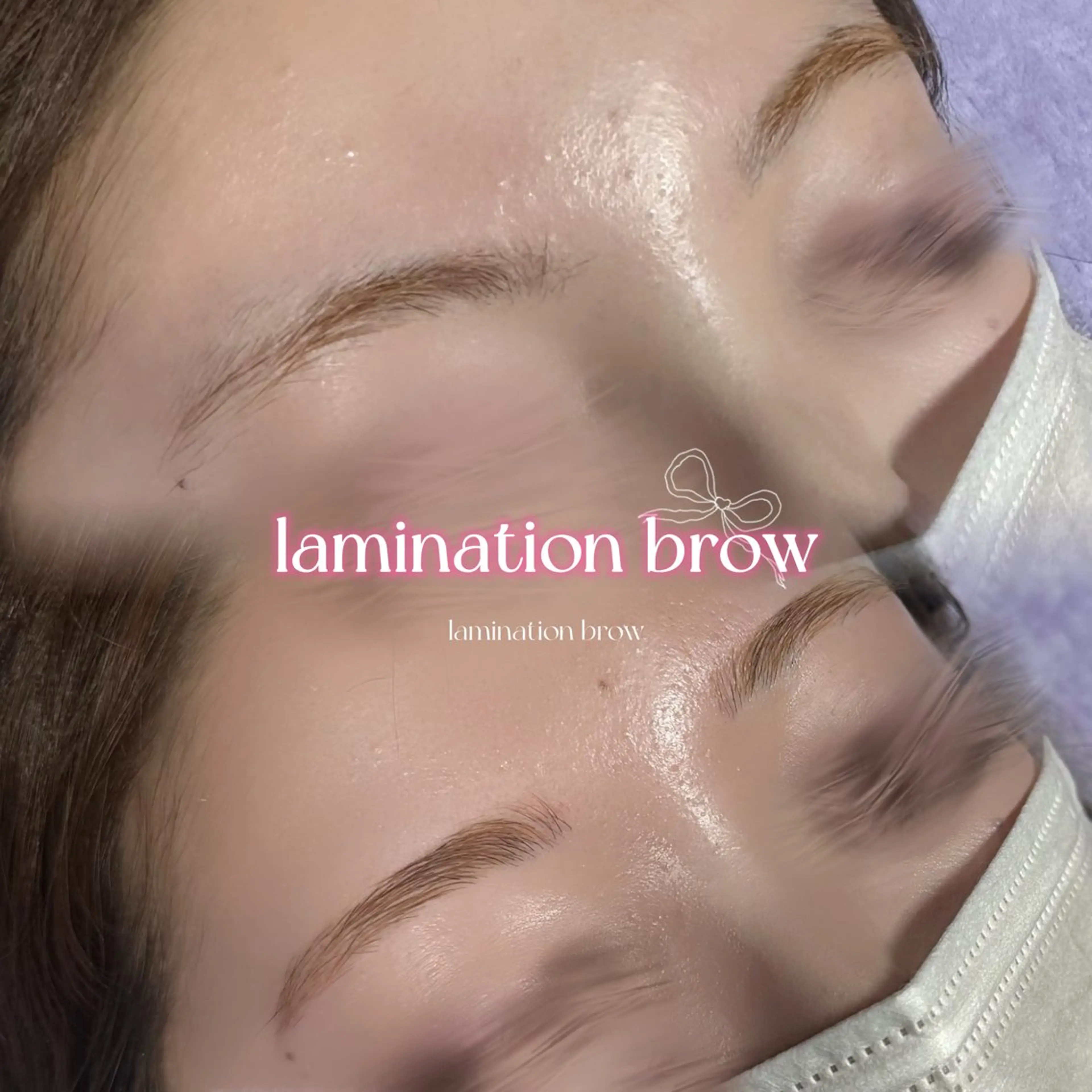 アイブロウWAX&ラミネーションブロー&眉毛カット✂️ 施術後の保湿・仕上げのメイク付き♡の写真