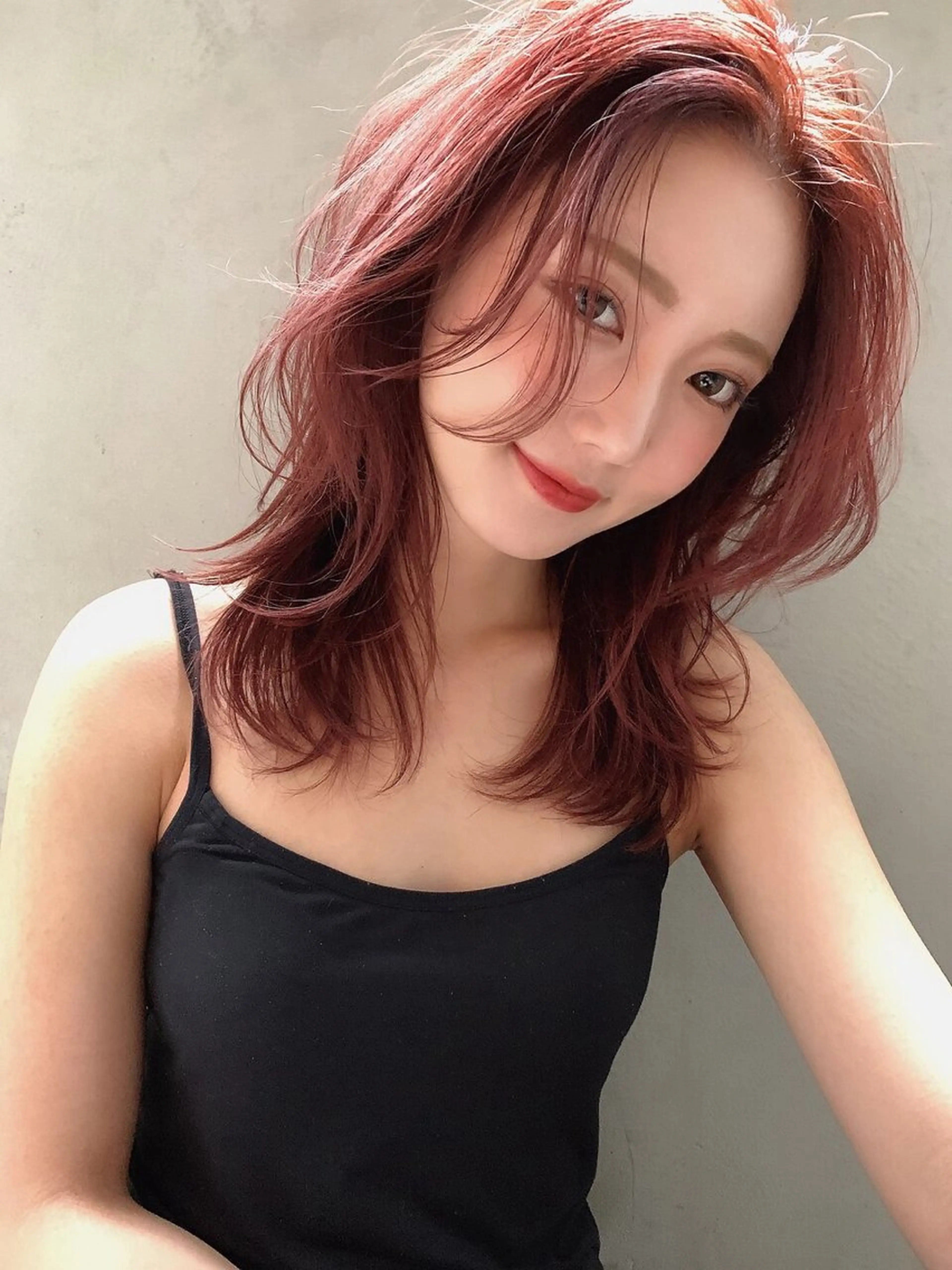 セミロング カラー marfe天王寺 髪質改善/メンズのヘアスタイル