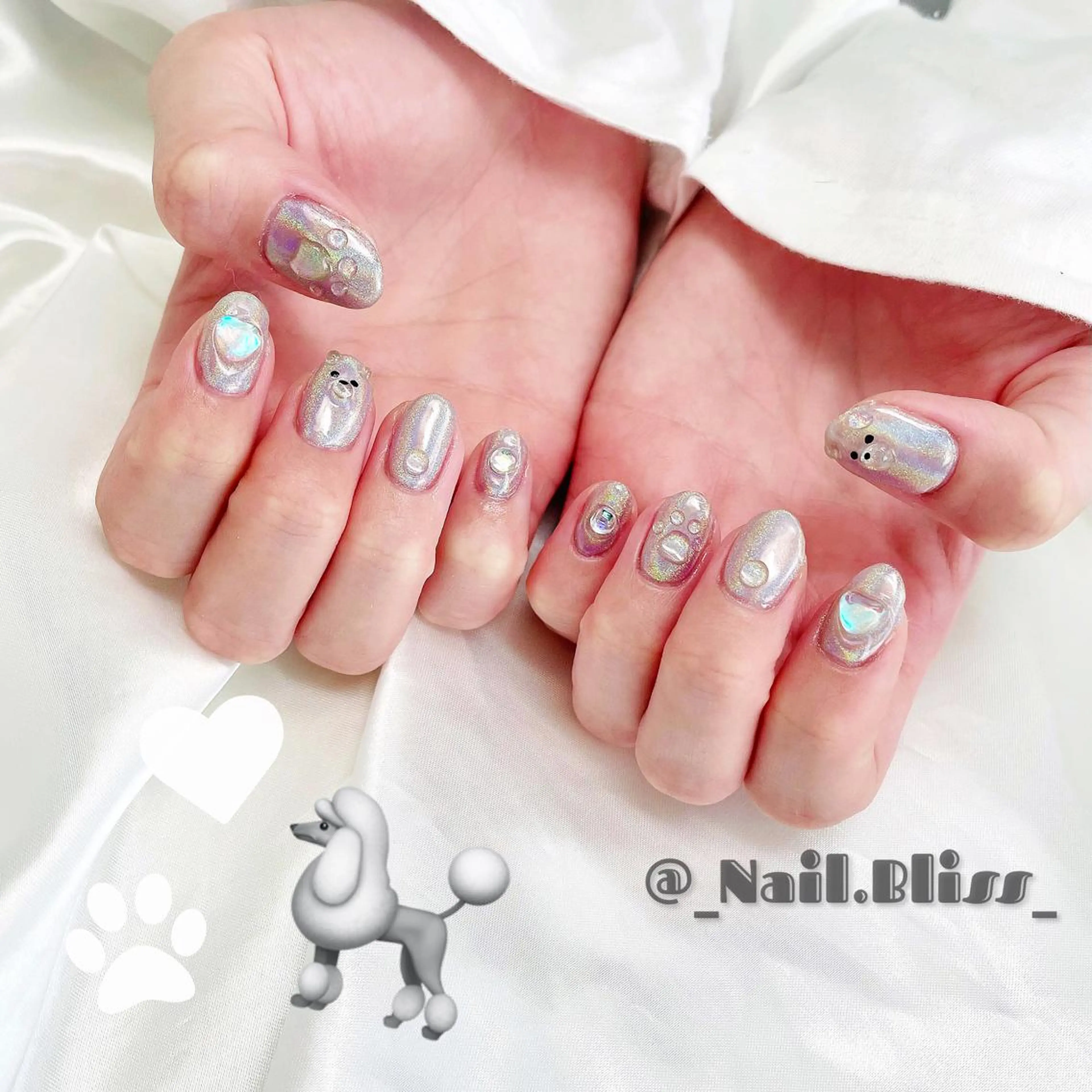 ネイル クリアネイル ハンドネイル NAIL BLISSのネイルデザイン