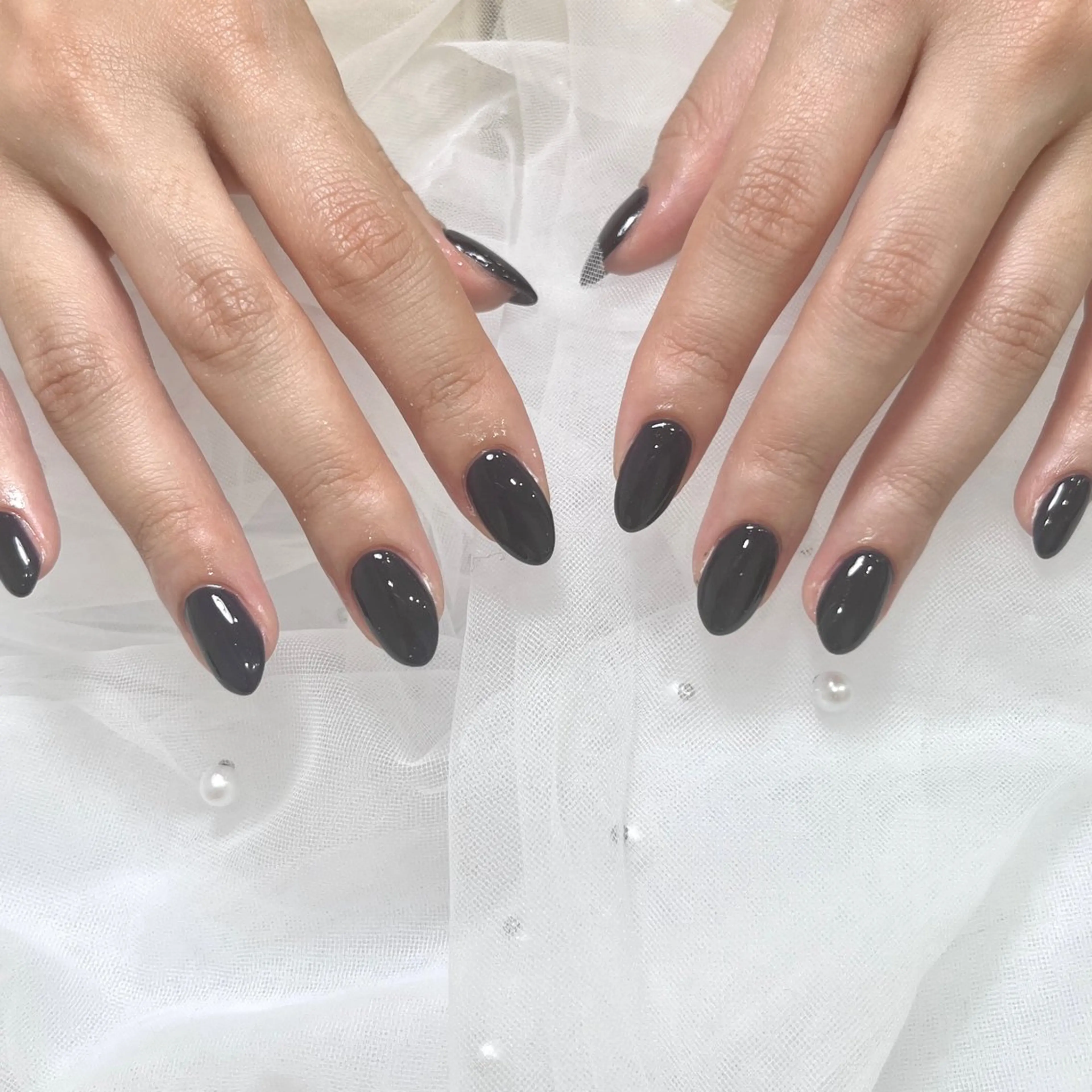 ネイル ネイビー ワンカラーネイル エルバイノリコ加藤 パラジェル取り扱い店のネイルデザイン