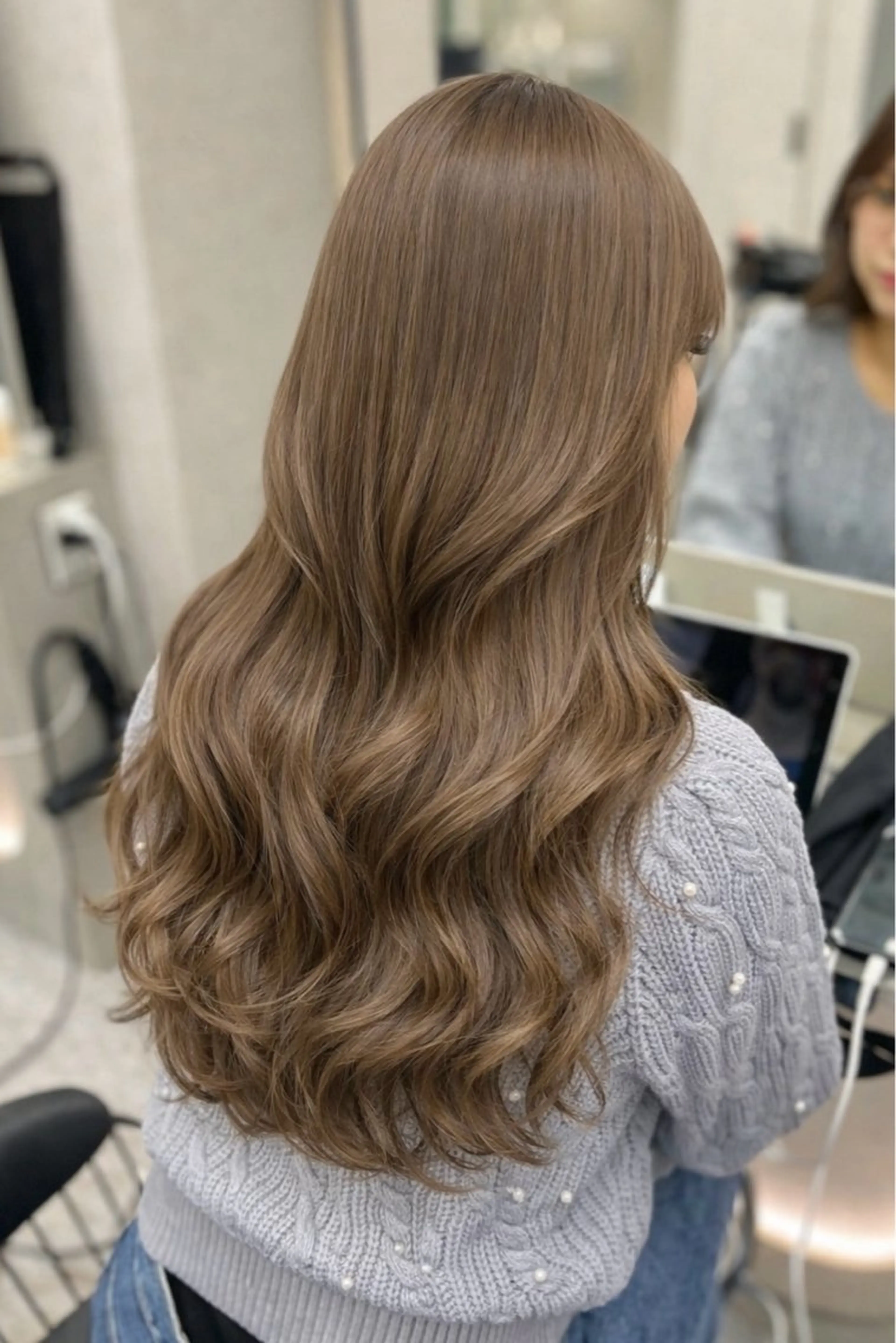 ロング カット ヘアカラー トリートメント 博多ベージュ 🐻松井傑のヘアスタイル